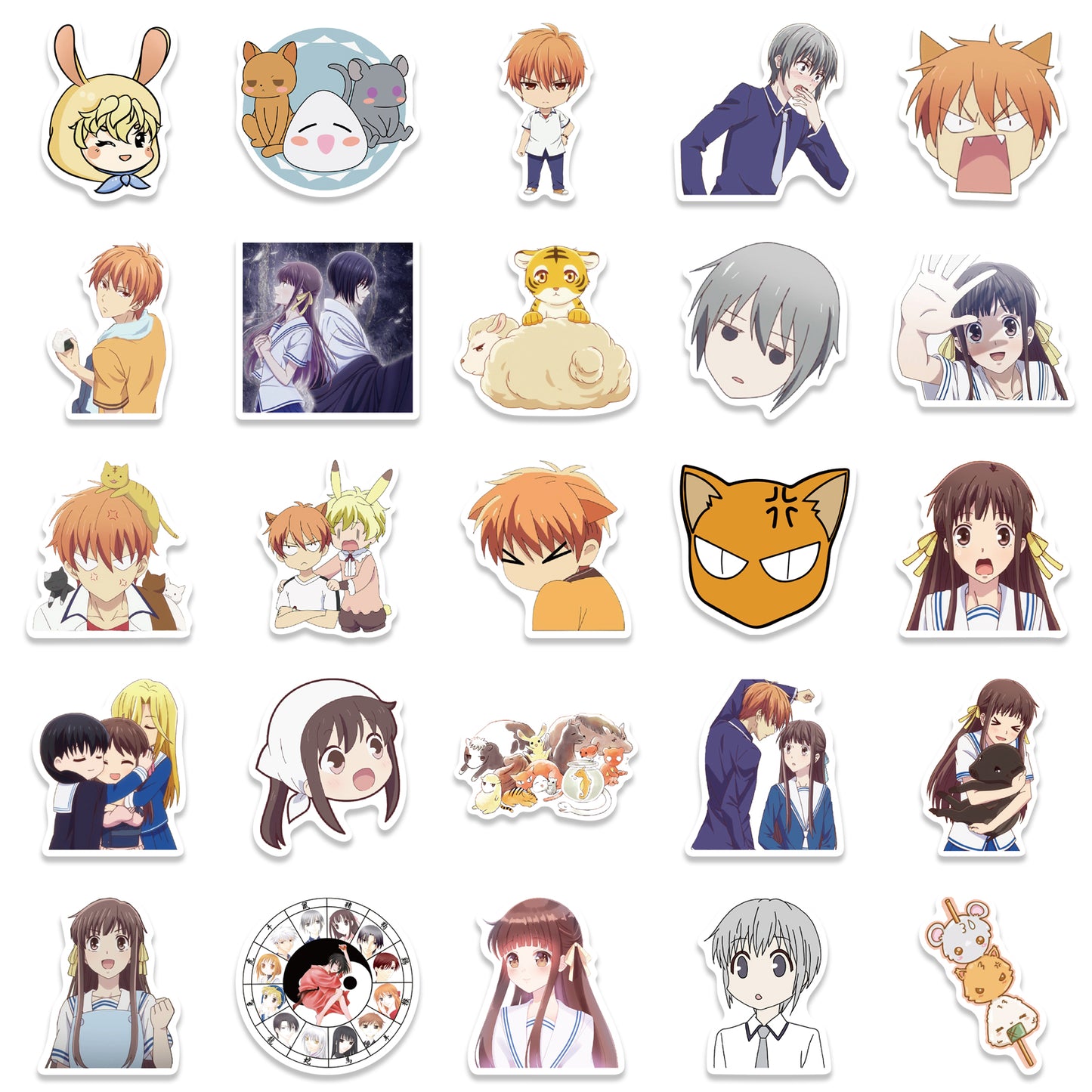 50pcs Fruits Basket 1 Stickers
