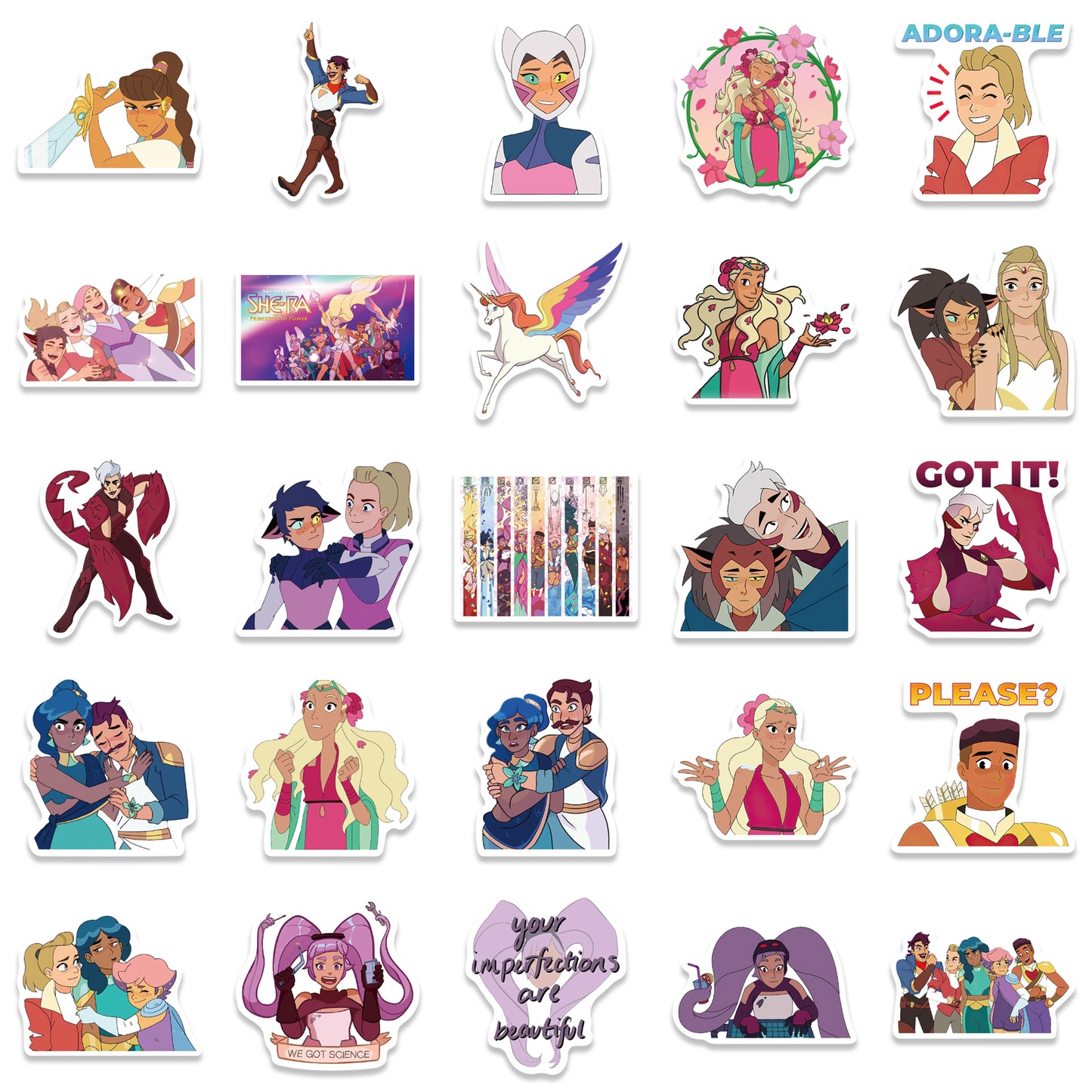 50pcs Endibas She Ra and Princesses Stickers