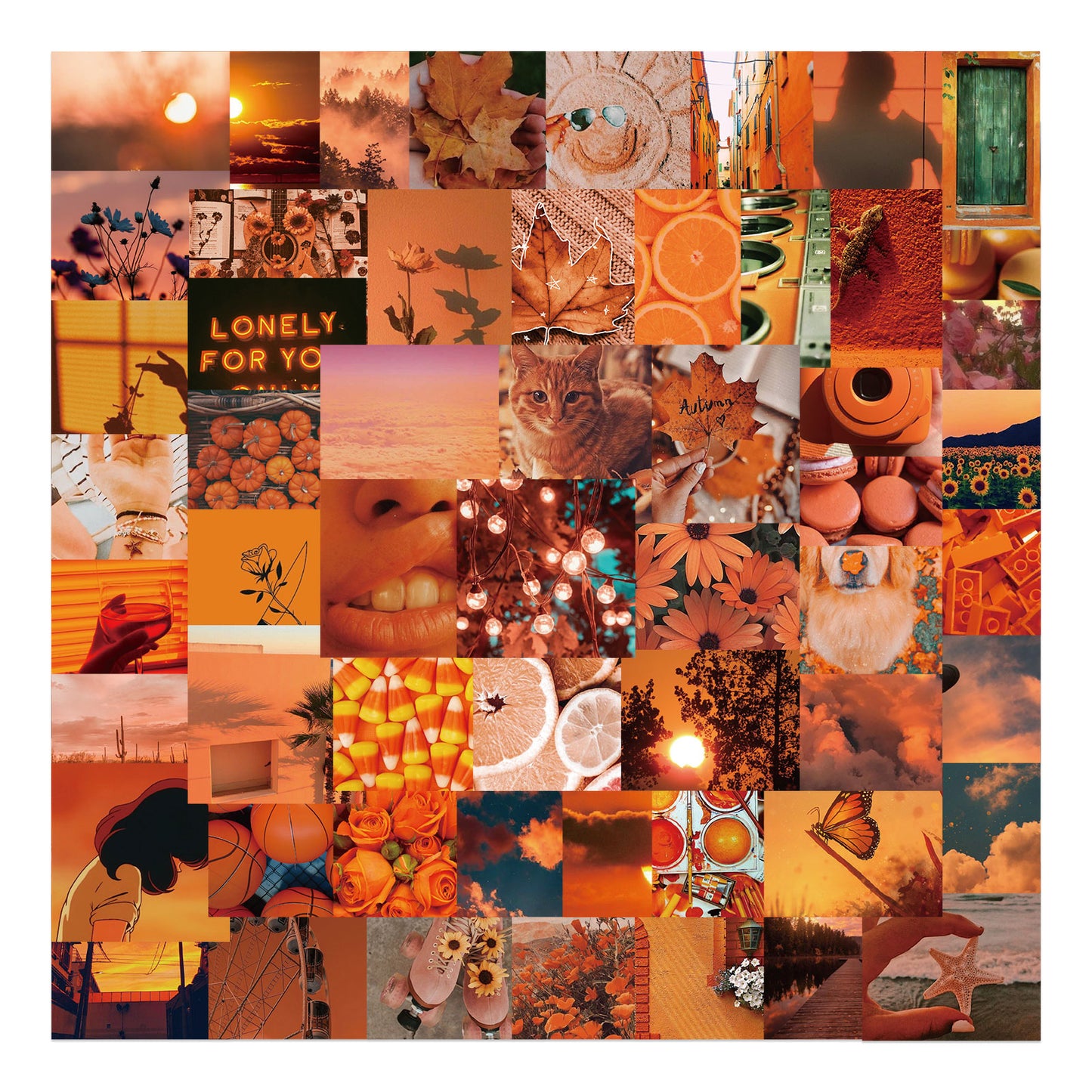 56pcs Sunset View Stickers