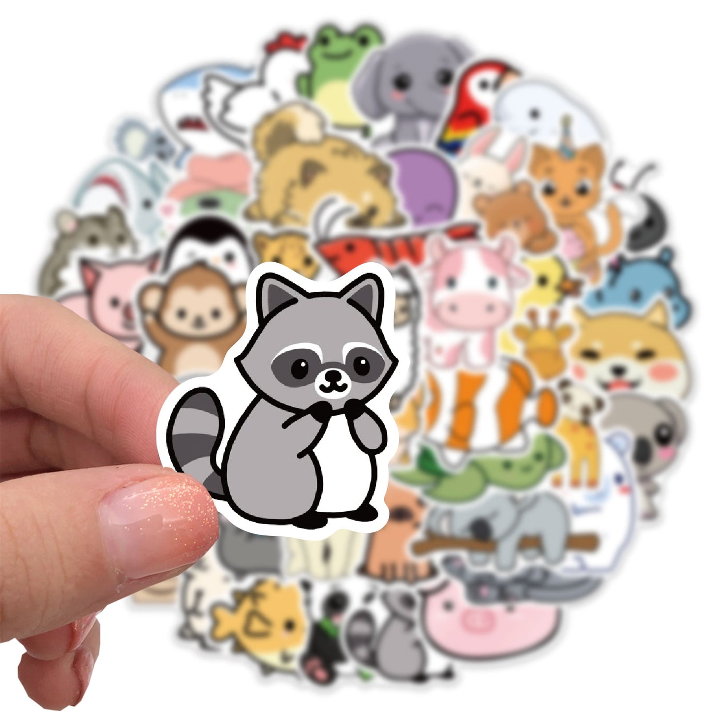 50pcs Catoon Animals 2 Stickers