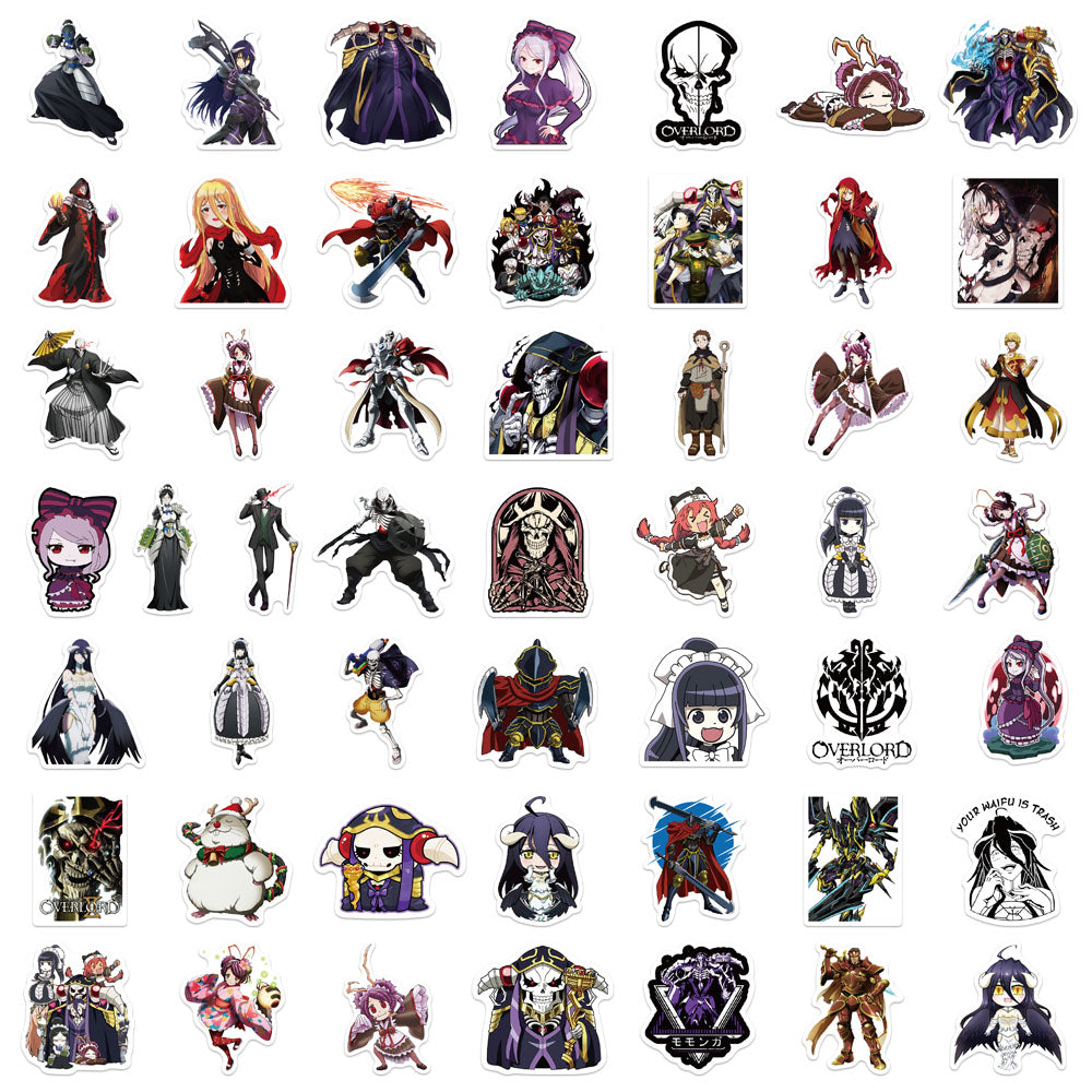 50pcs Overlord Stickers