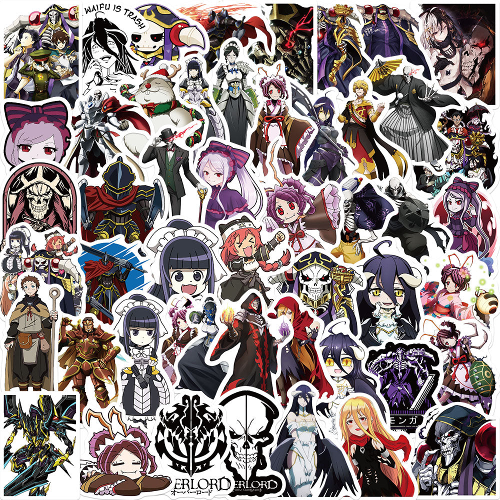 50pcs Overlord Stickers