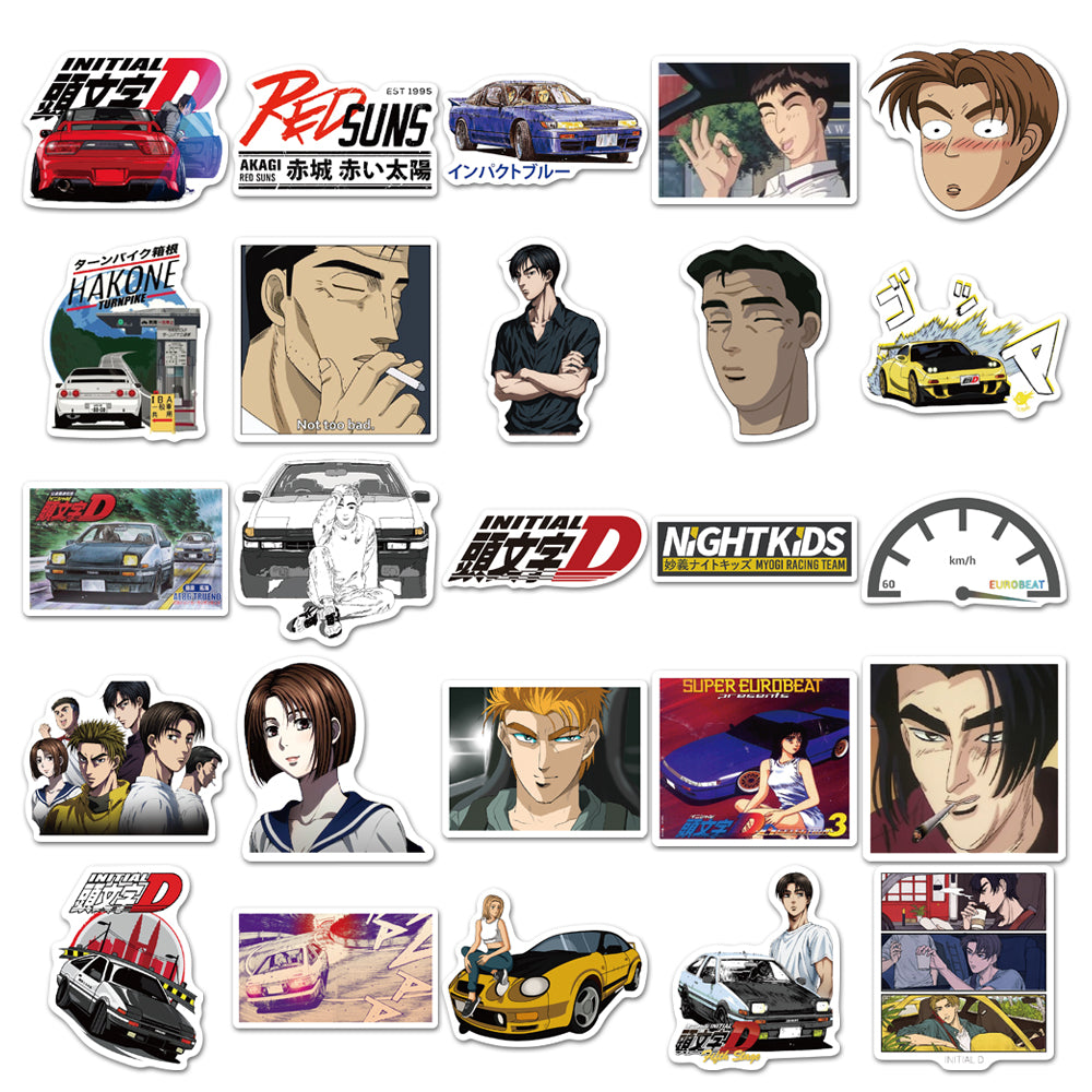 50pcs Initial D 1 Stickers