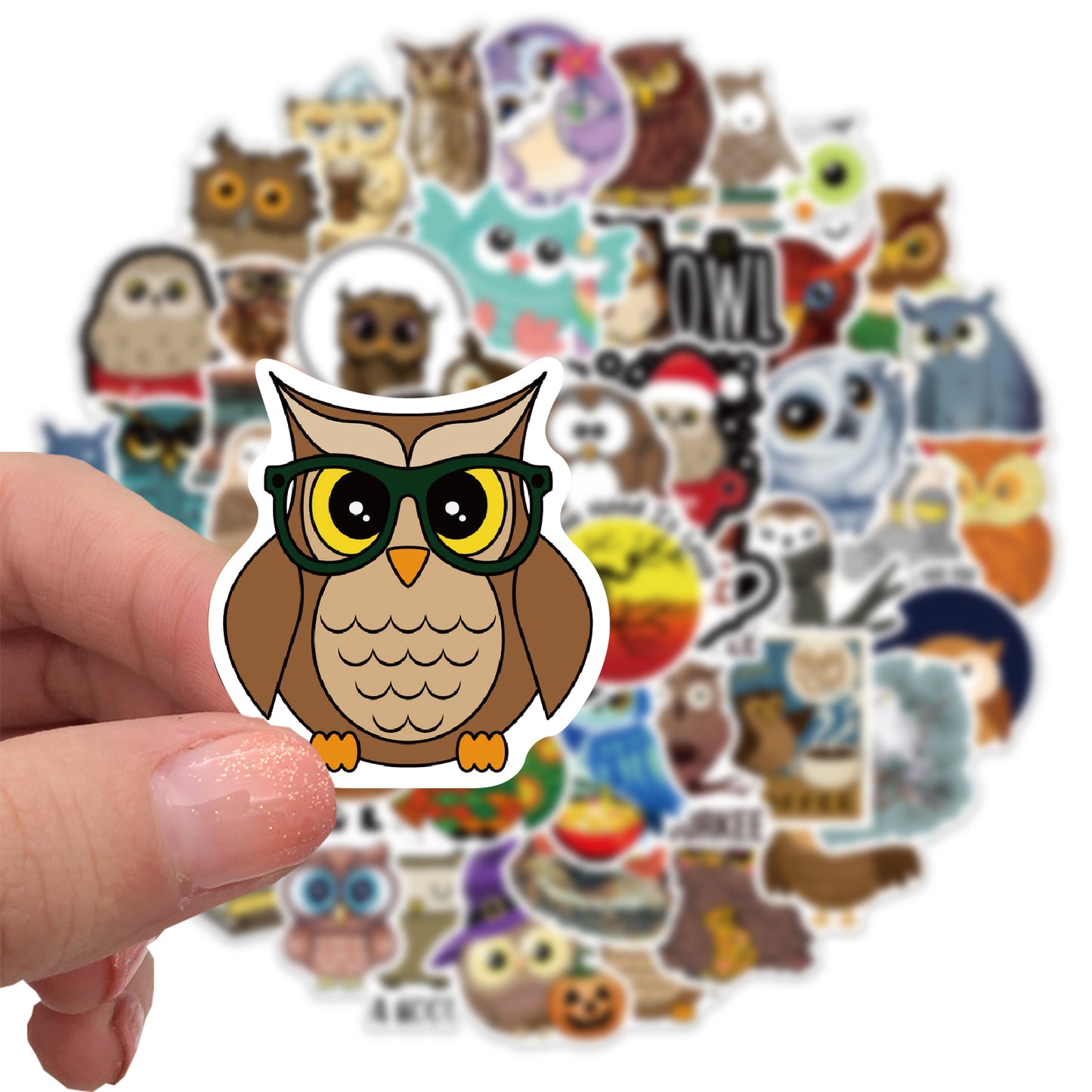 50pcs Owls 2 Stickers