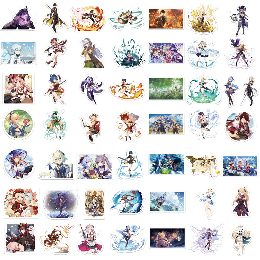 50pcs Genshin Impact 4 Stickers