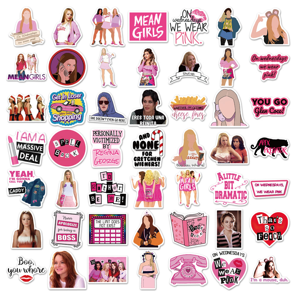 50pcs Mean Girl 1 Stickers