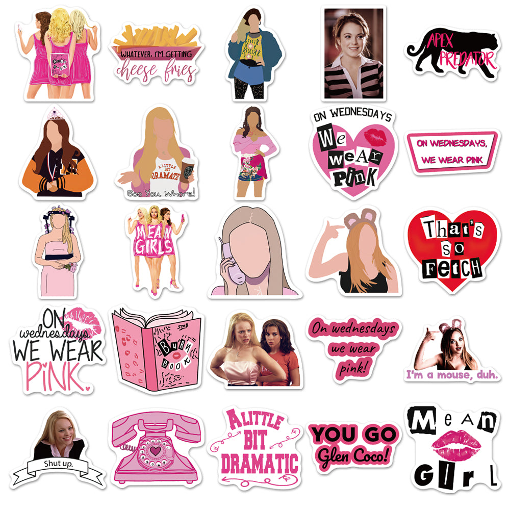 50pcs Mean Girl 1 Stickers
