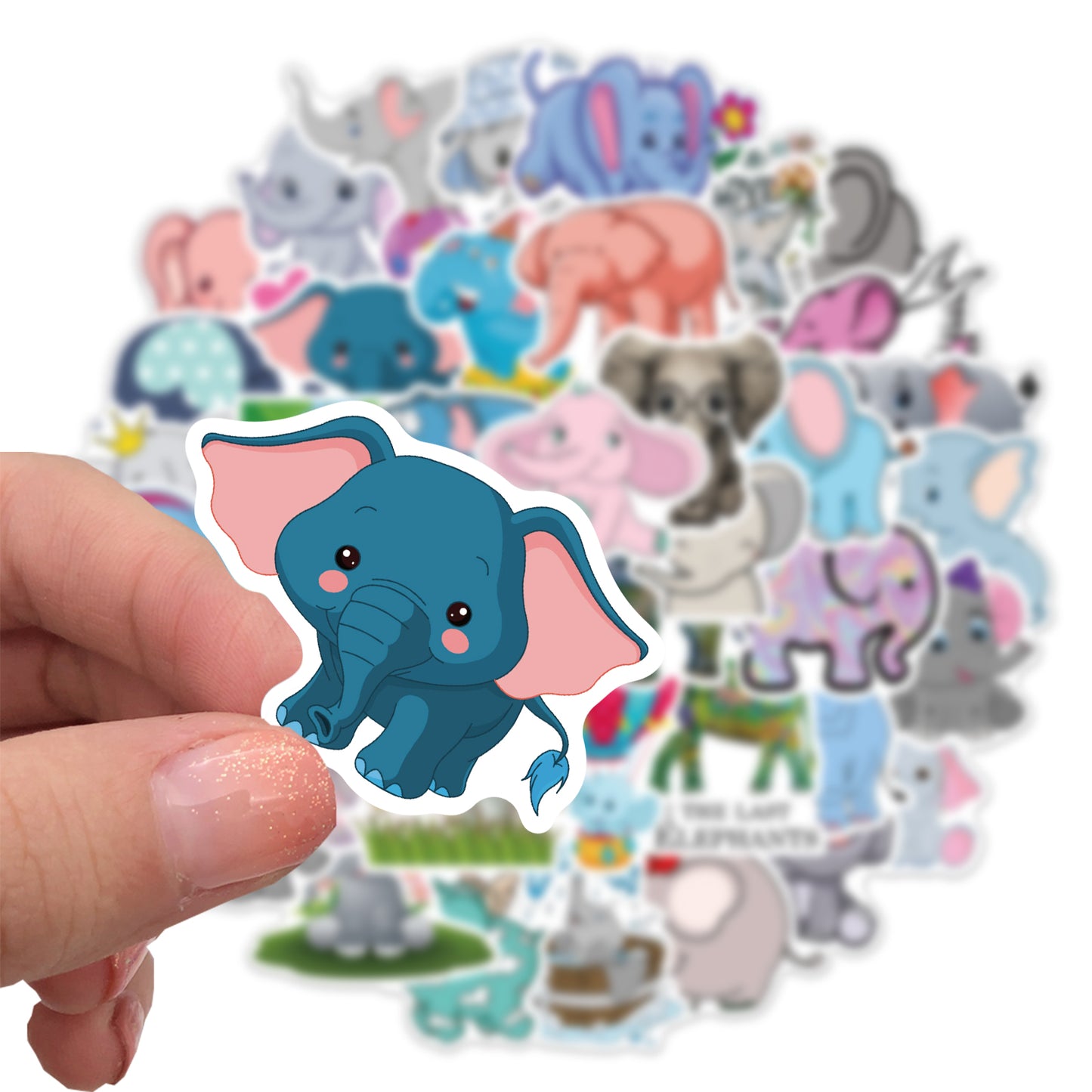 50pcs Elephant Stickers