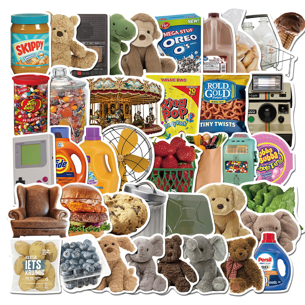 40pcs Retro Goods Stickers