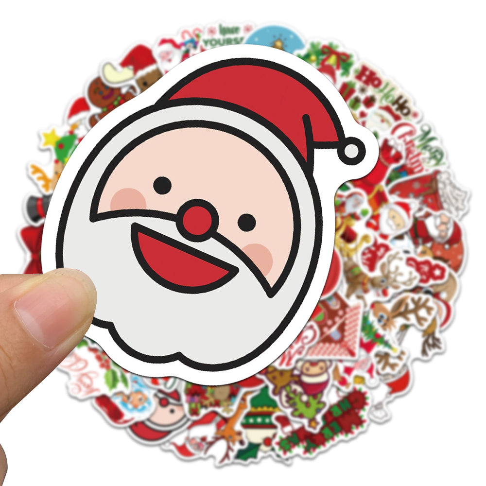 50pcs Xmas 3 Stickers