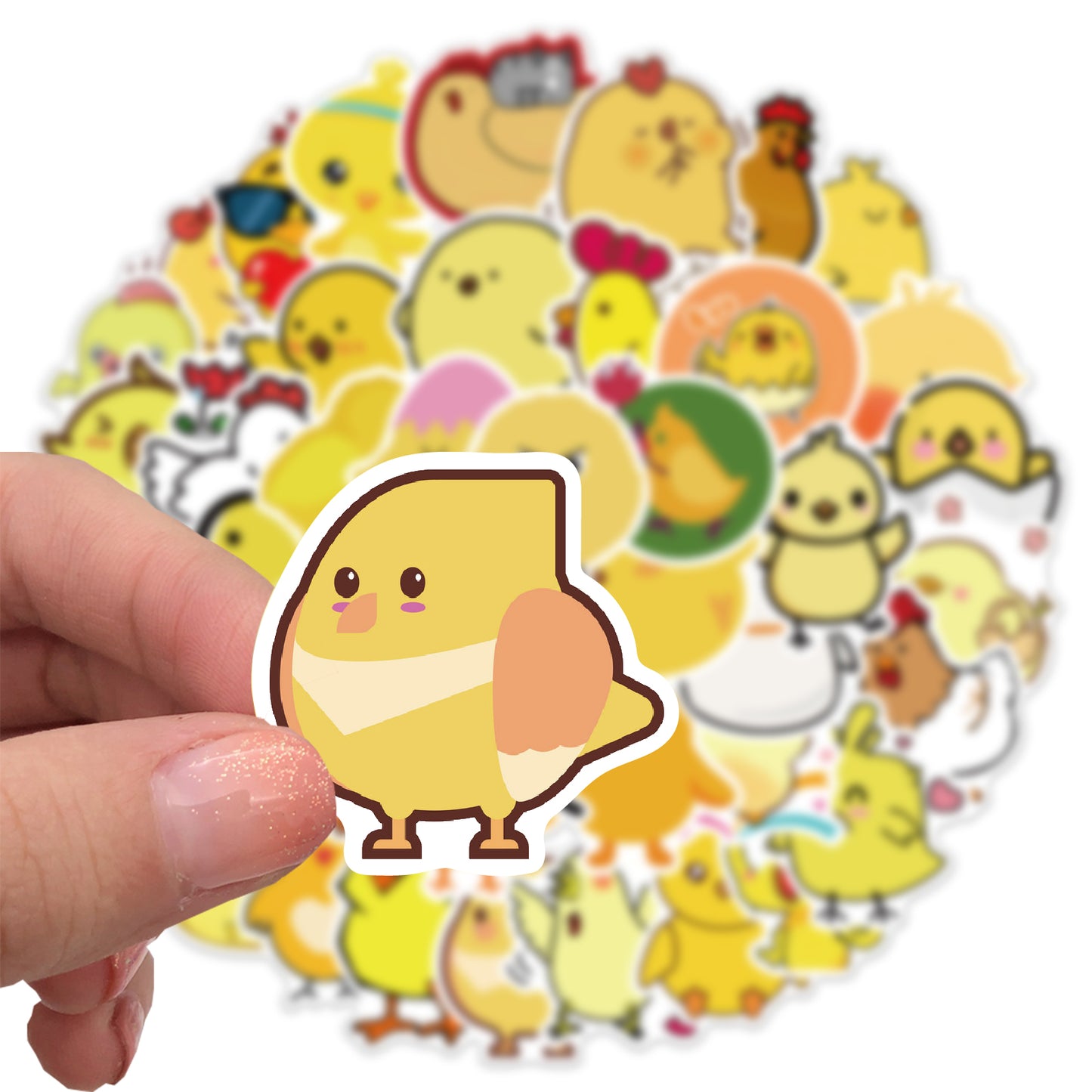 50pcs Little Yellow Chicken 1 Stickers