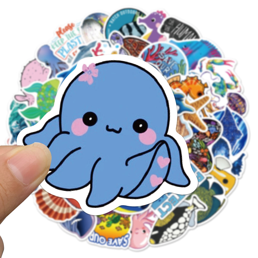50pcs Marine Animals 2 Stickers