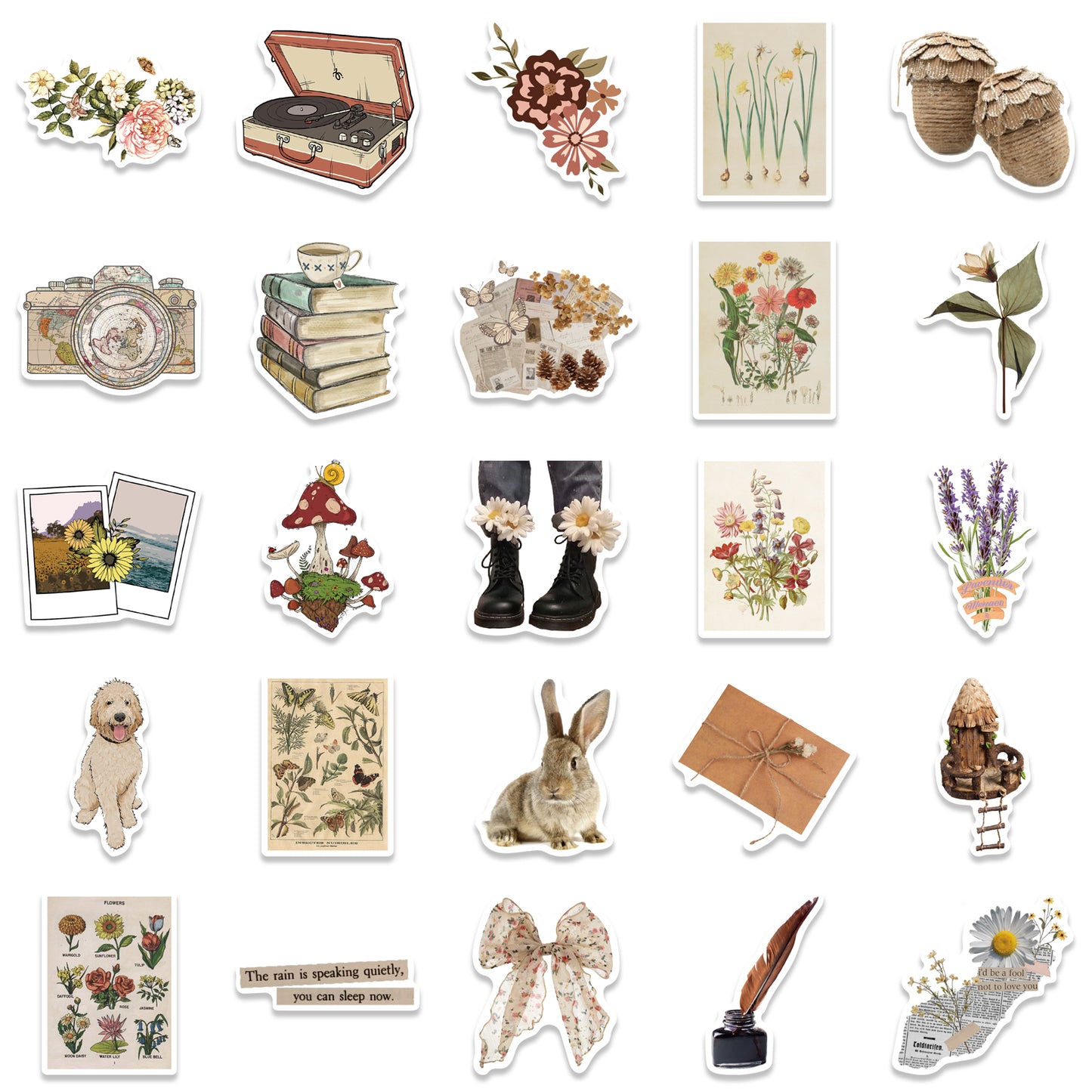 50pcs Retro Vintage Art 1 Stickers