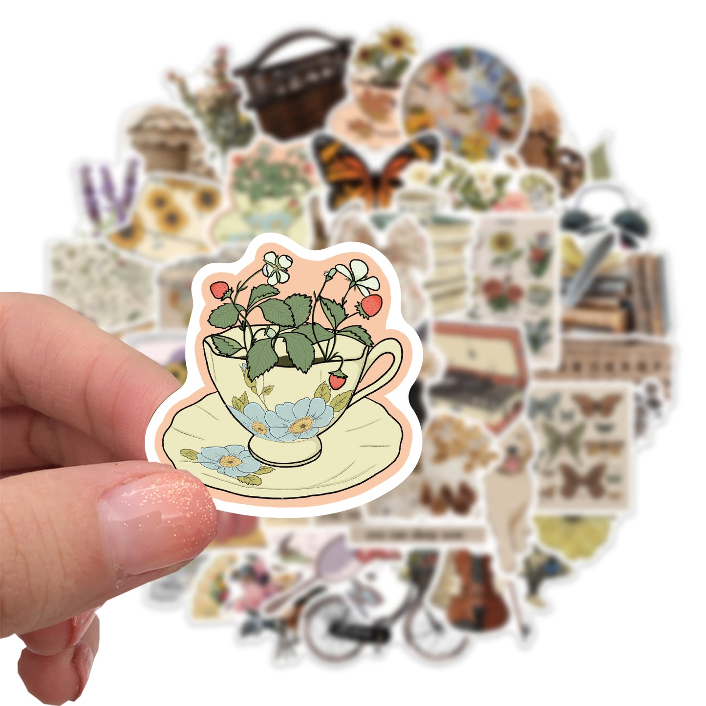 50pcs Retro Vintage Art 1 Stickers