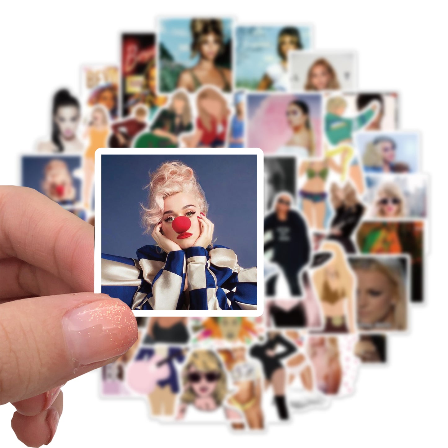 50pcs Female Singers Stickers