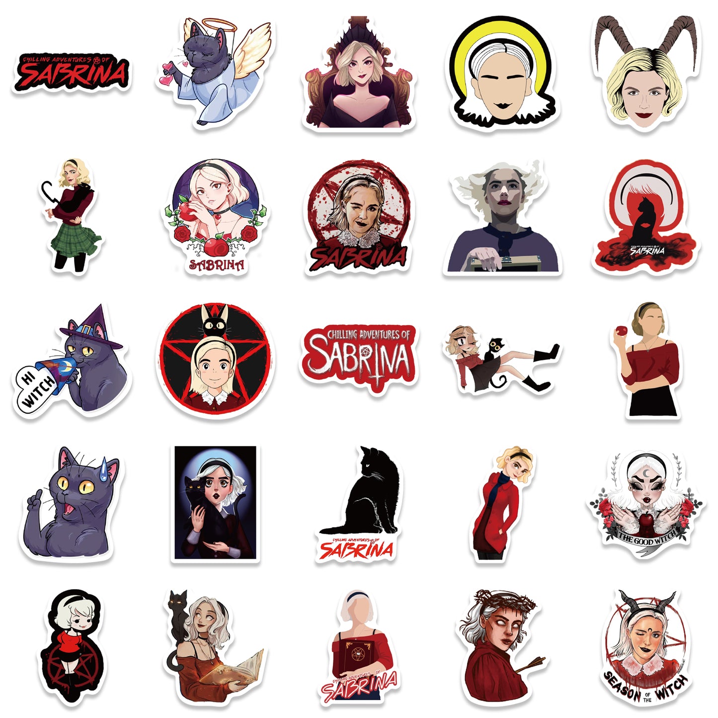 50pcs Chilling Adventures of Sabrina Stickers