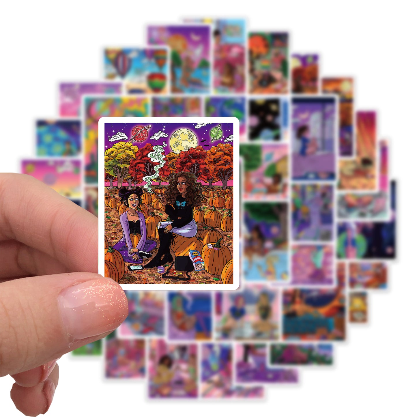 50pcs Vaporwave Art 2 Stickers