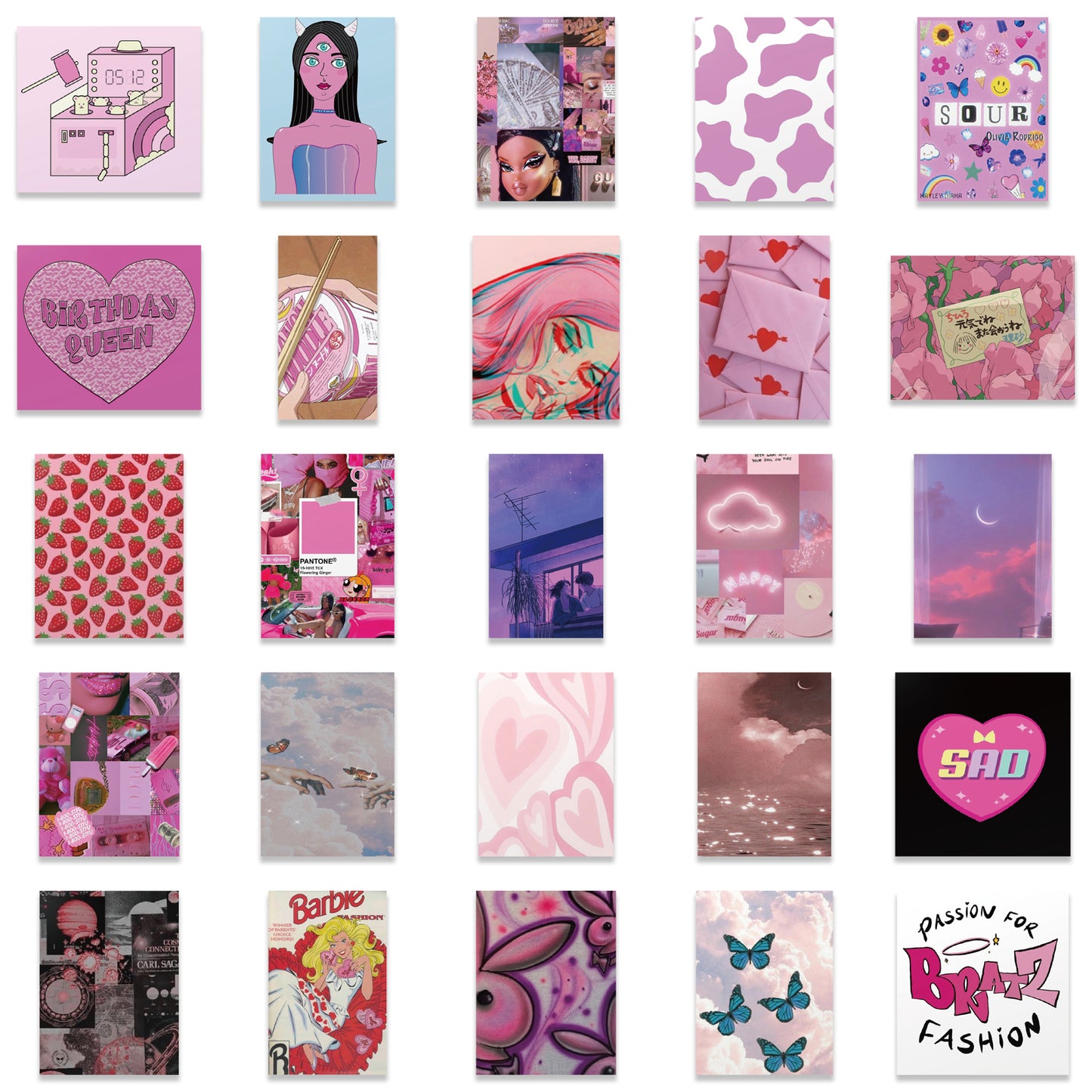 50pcs Girls Style 2 Stickers