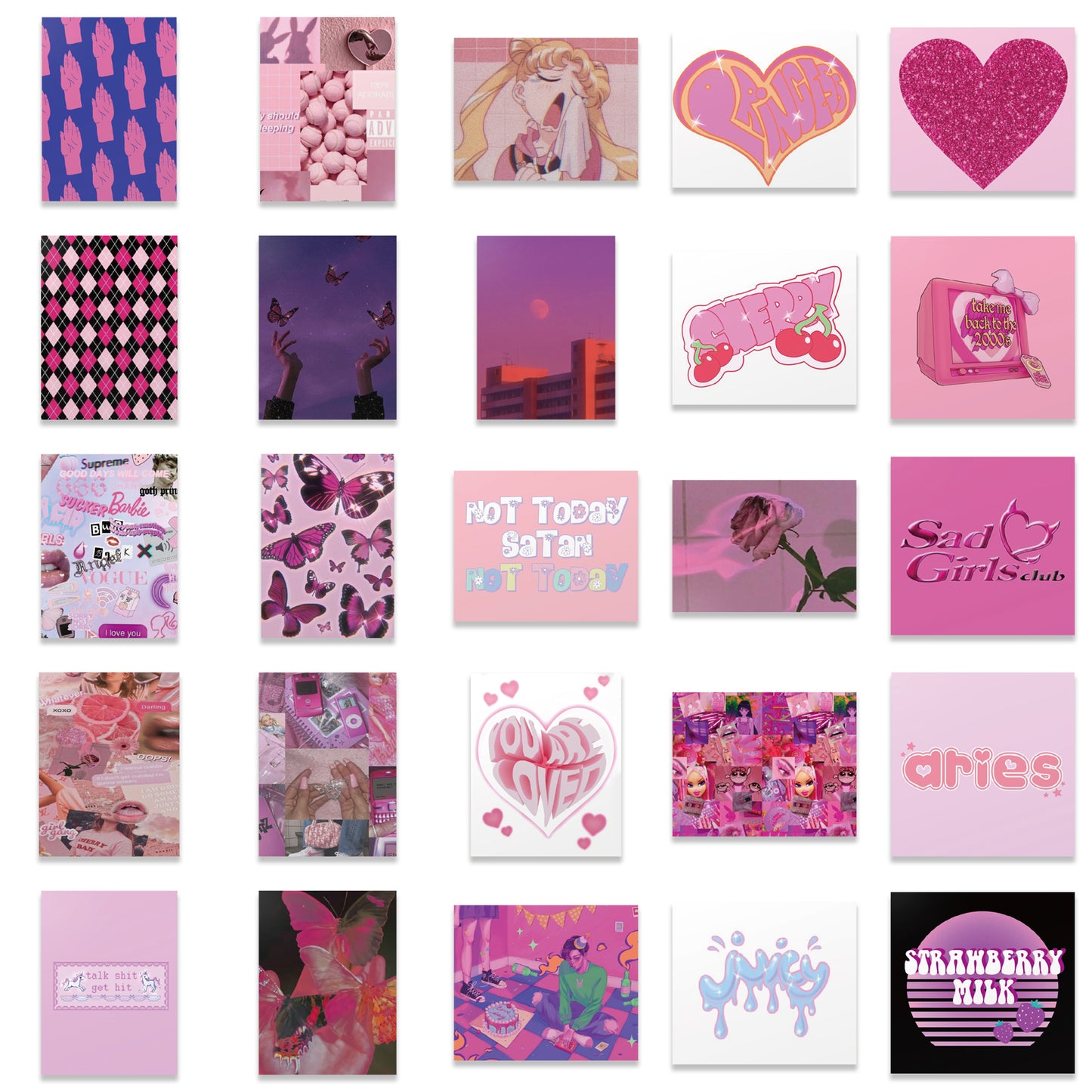 50pcs Girls Style 2 Stickers