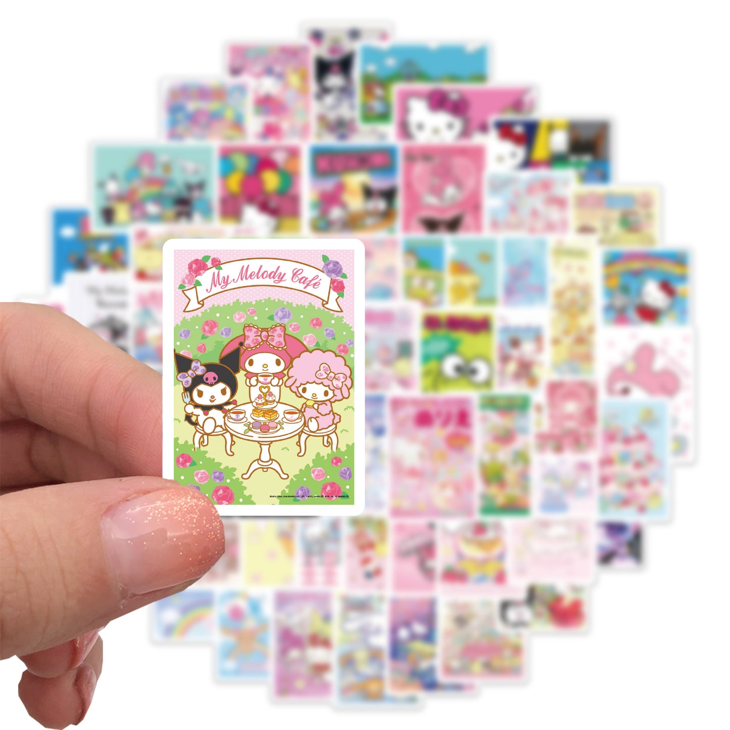 62pcs Kawaii Poster 1 Stickers