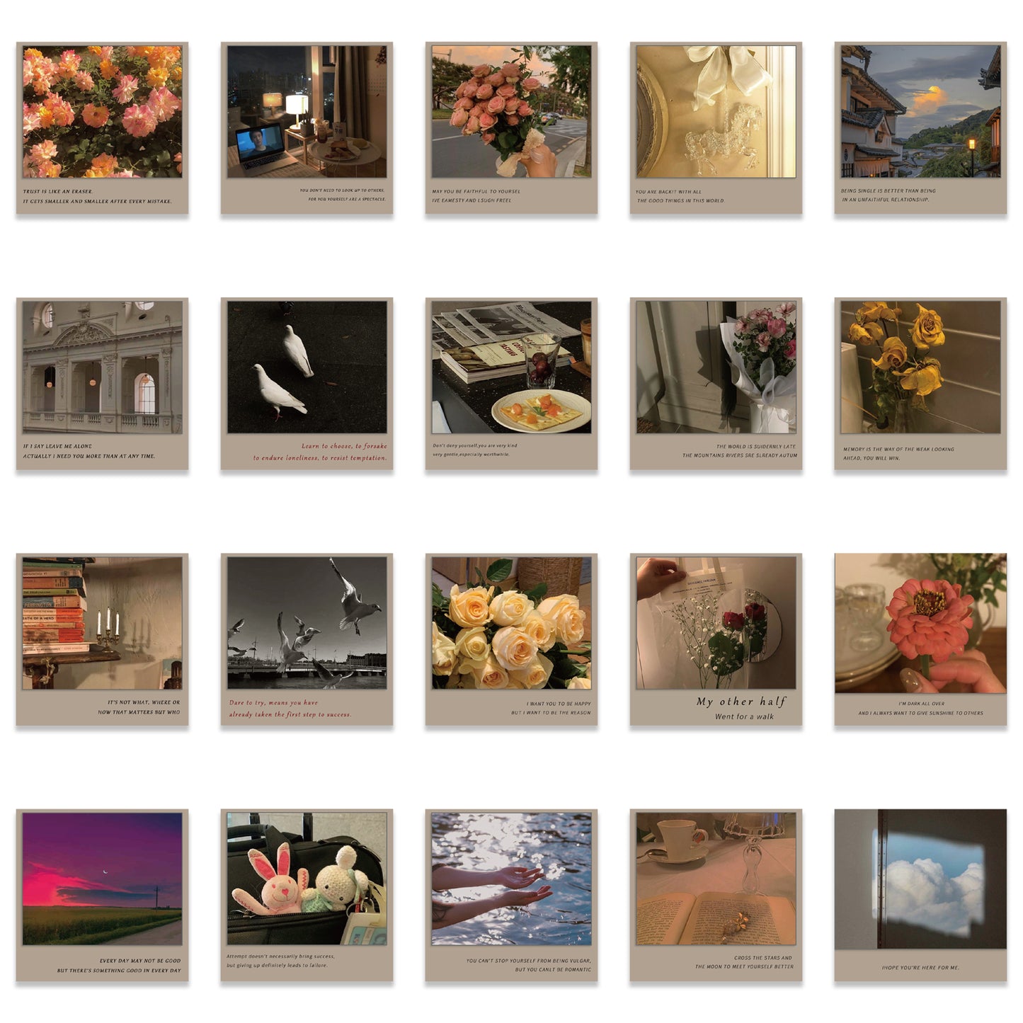 40pcs Polaroid Photos Stickers