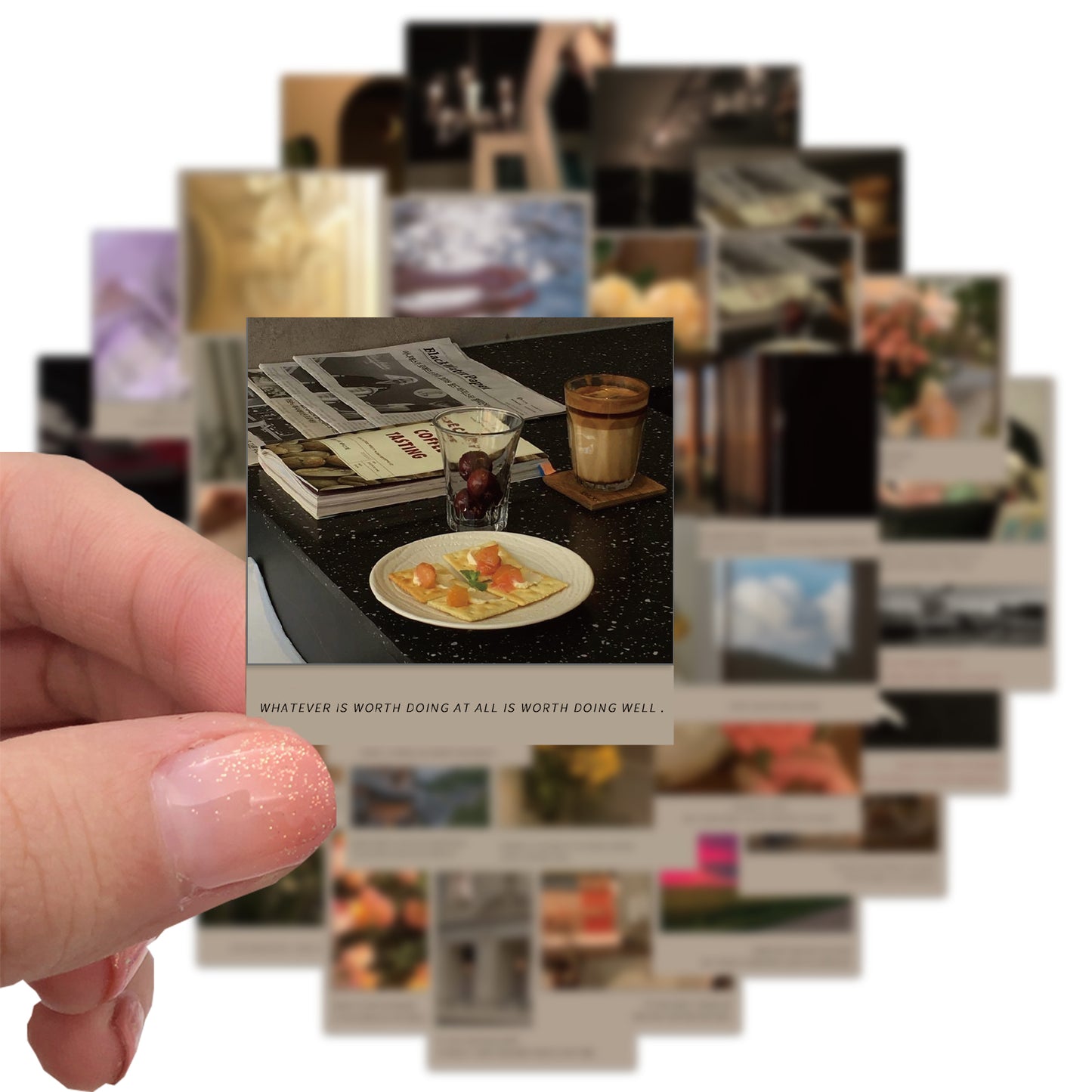 40pcs Polaroid Photos Stickers