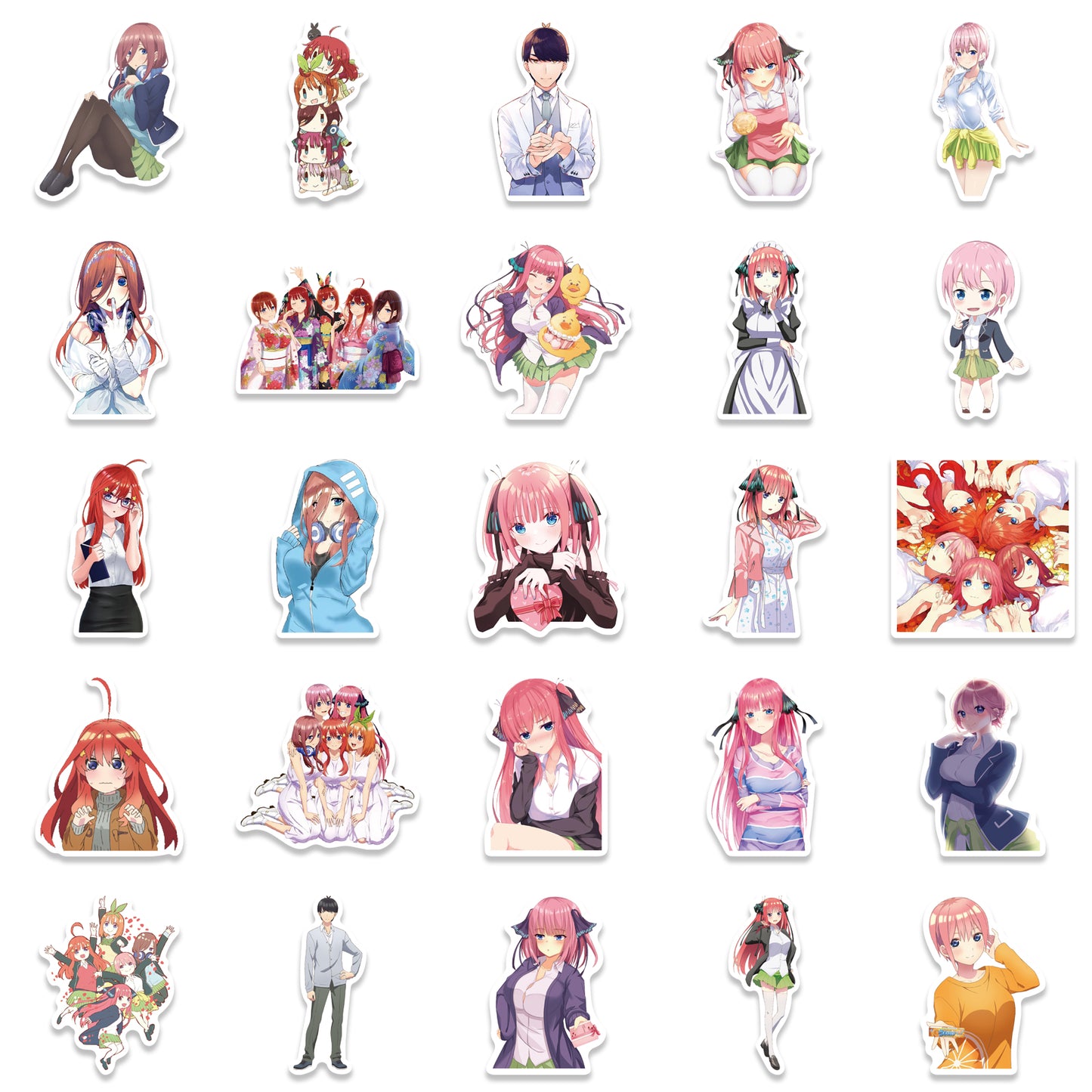 50pcs The Quintessential Quintuplets Stickers