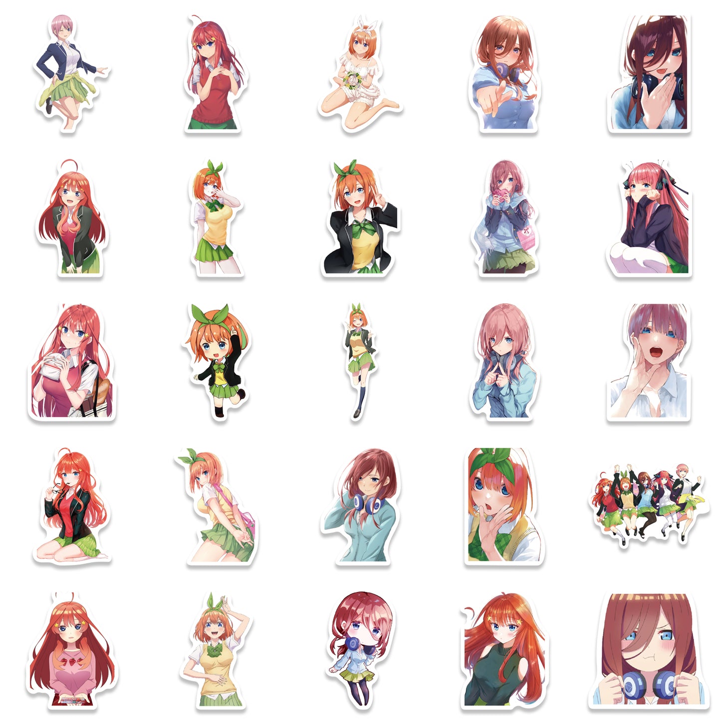 50pcs The Quintessential Quintuplets Stickers