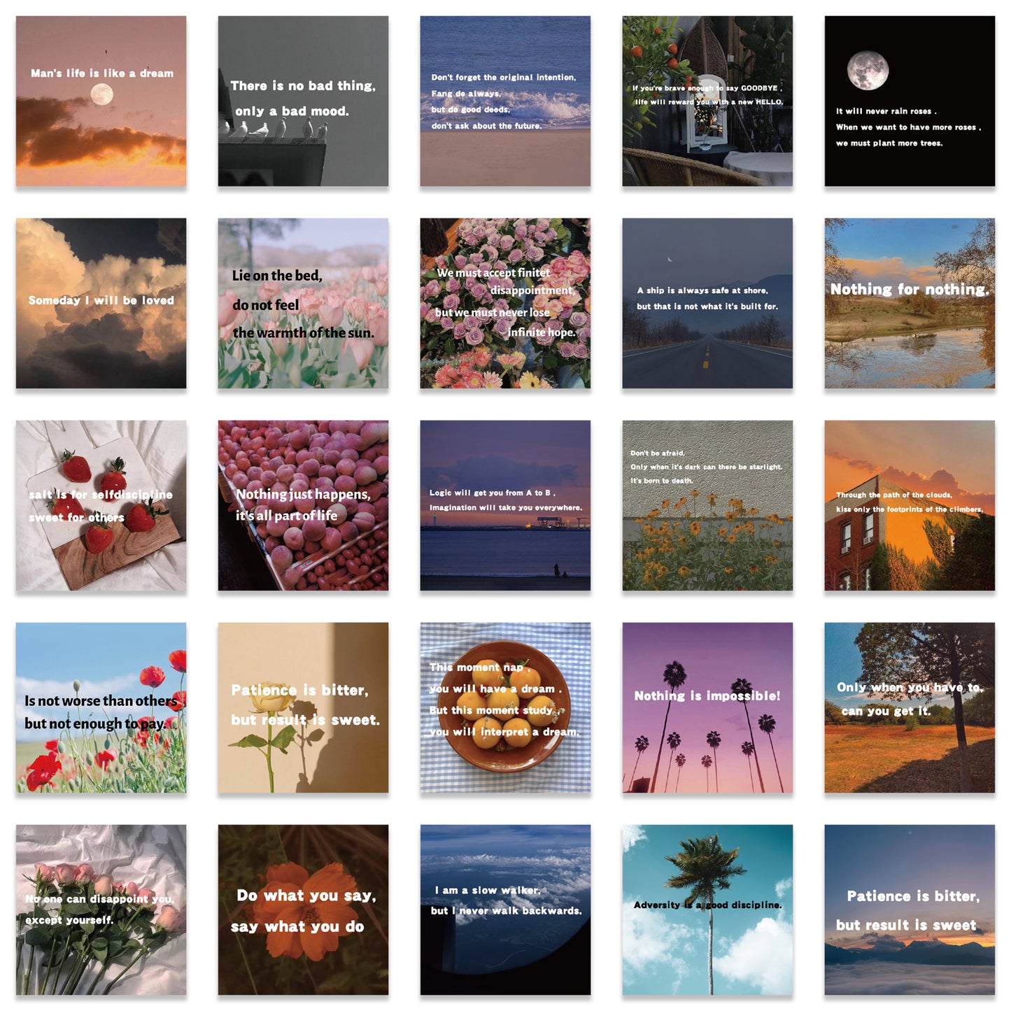 50pcs Landscape Stickers