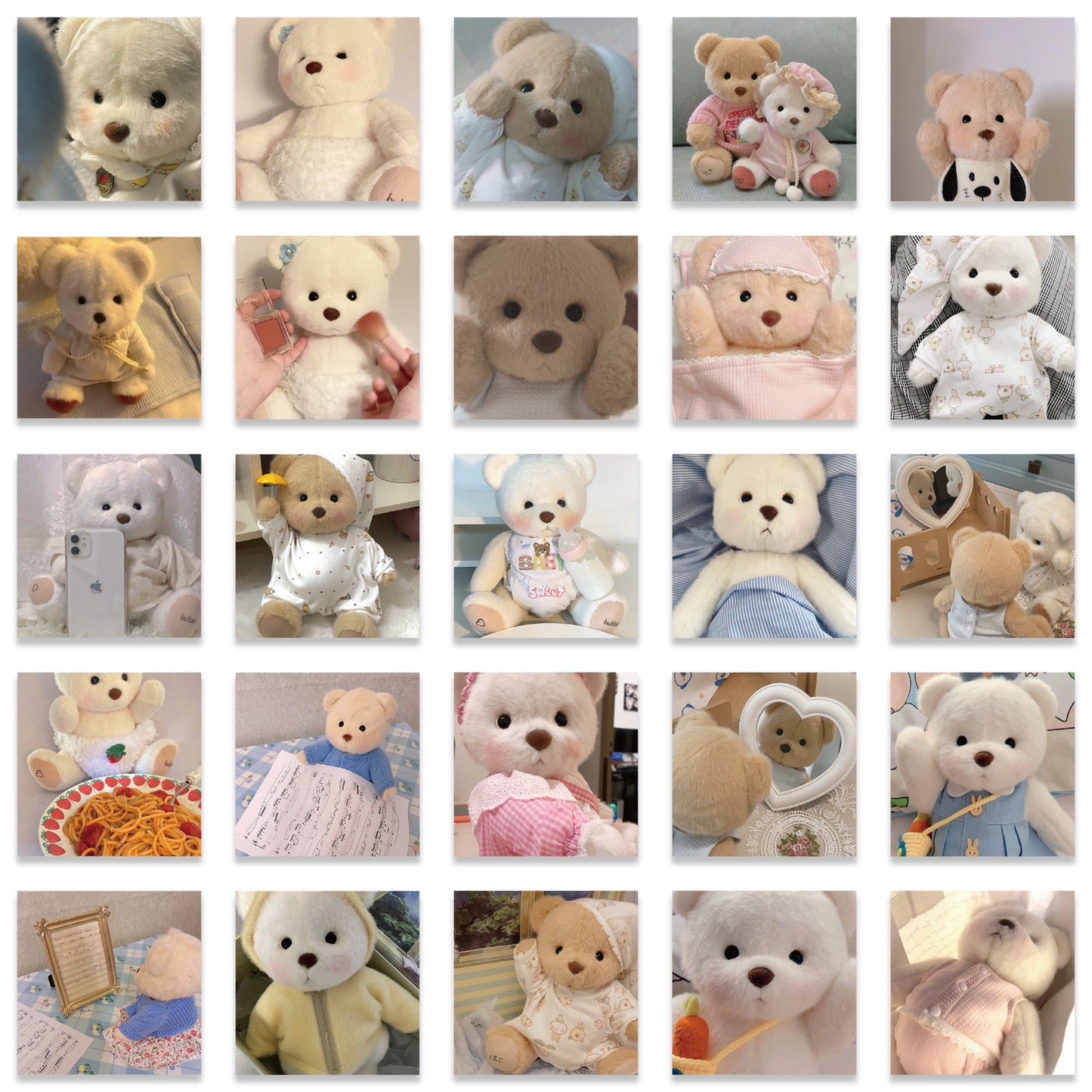 50pcs Teddy Tales Bear Stickers