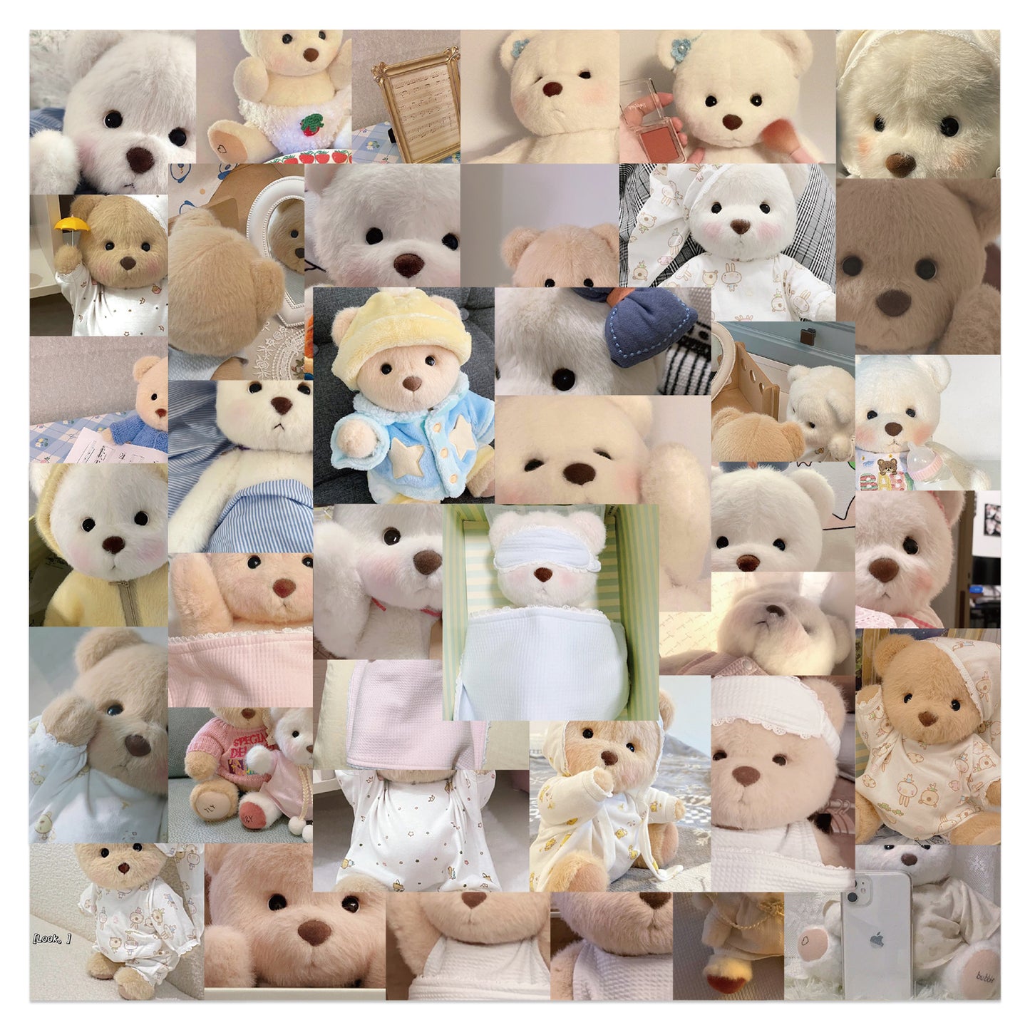 50pcs Teddy Tales Bear Stickers
