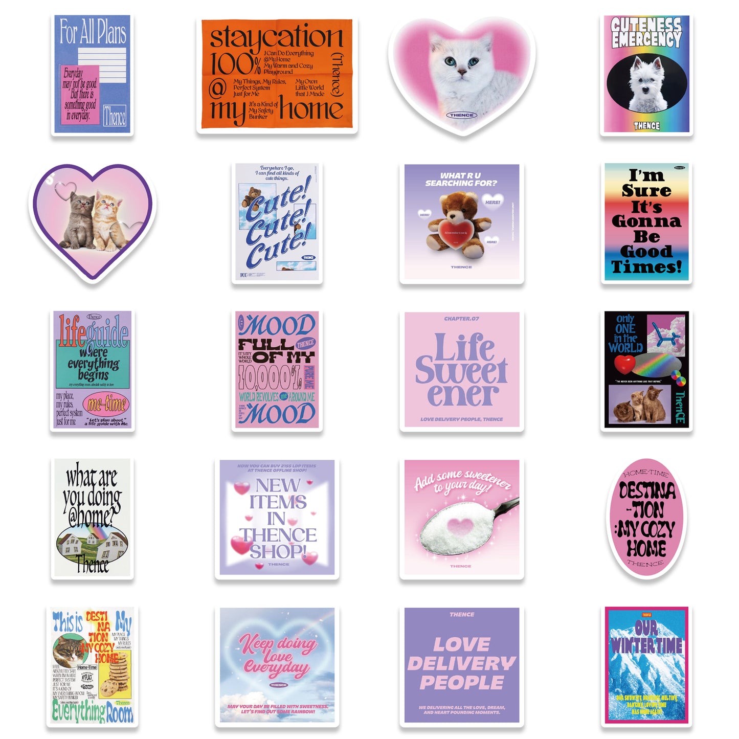 47pcs Korean Thence Stickers