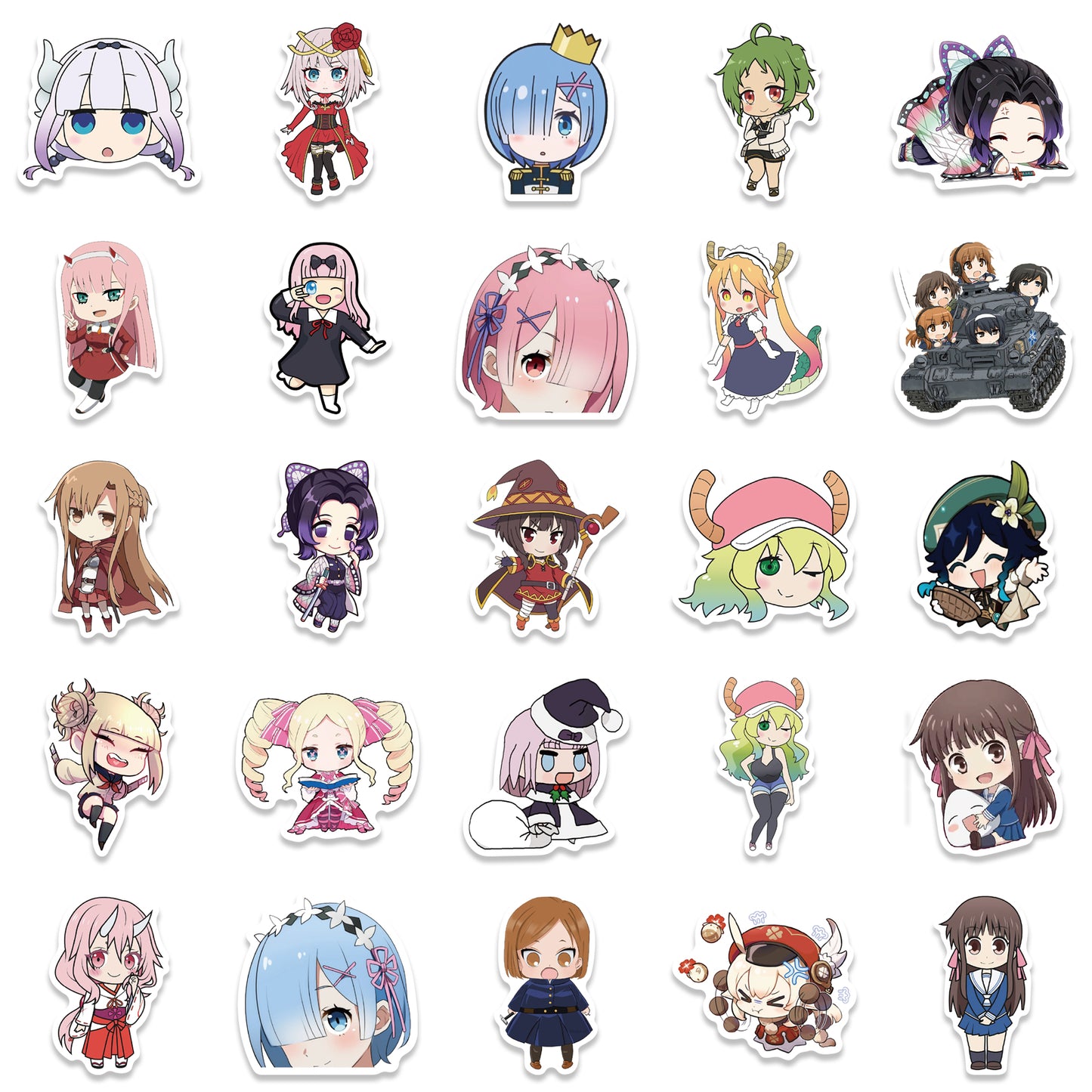 50pcs Anime Girls Stickers