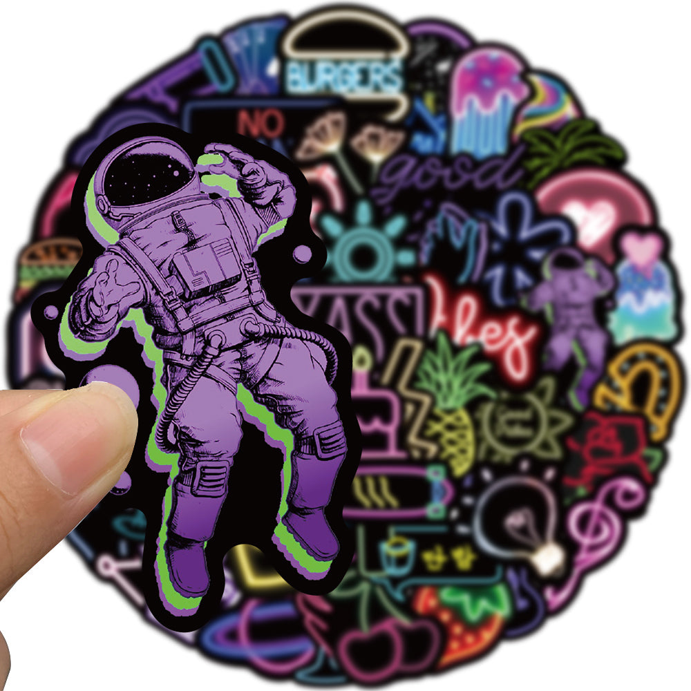 50pcs Neon Lights 3 Stickers