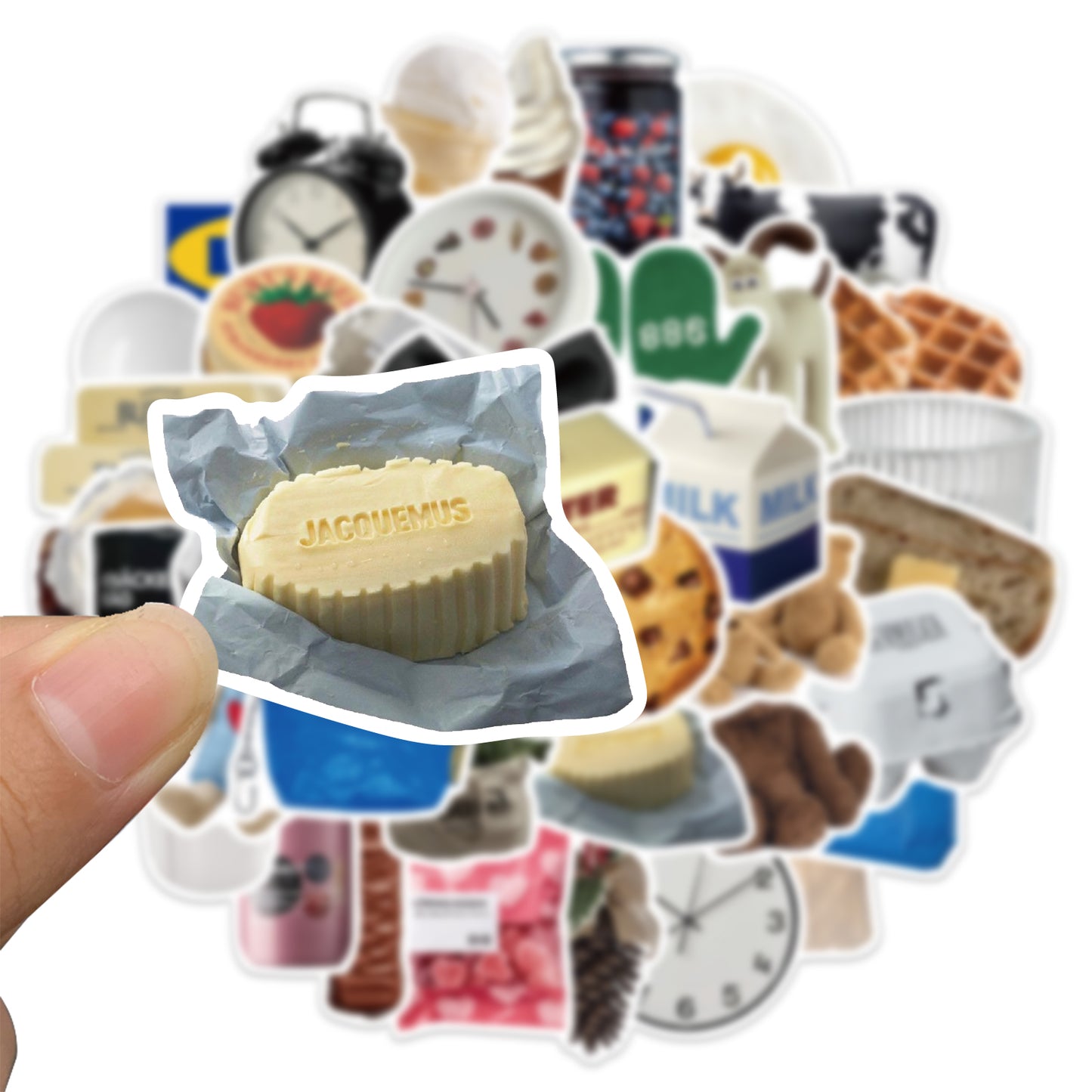 50pcs Real Food Ikea style Stickers