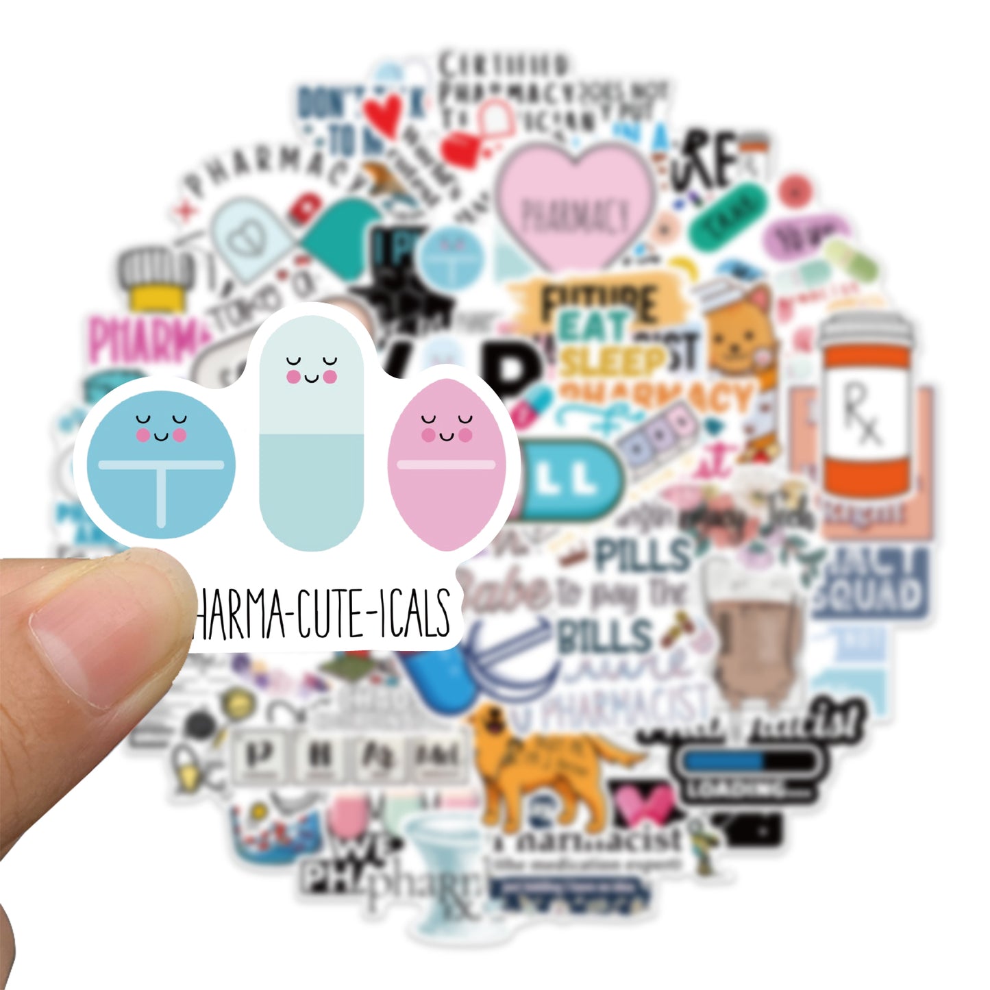 50pcs Pharmacist Stickers