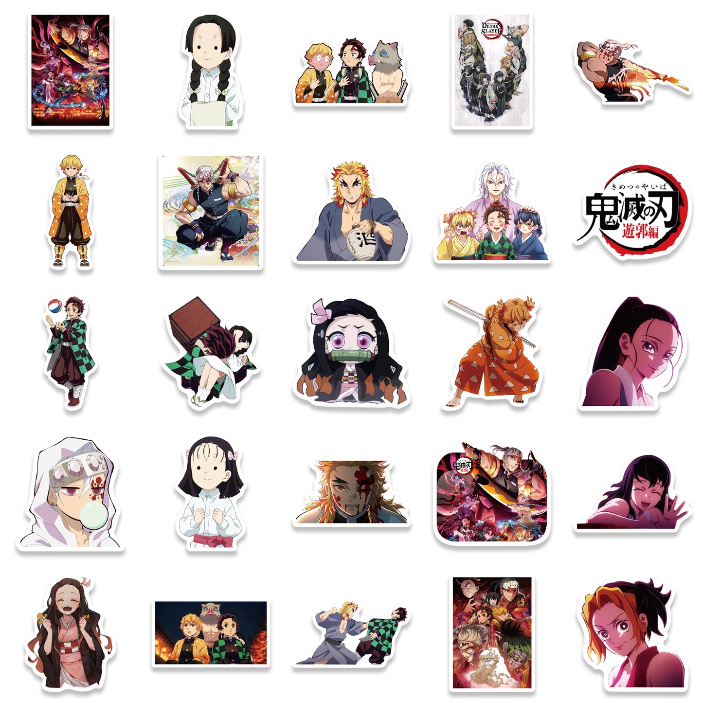50pcs Demon Slayer Yuukaku-hen Stickers