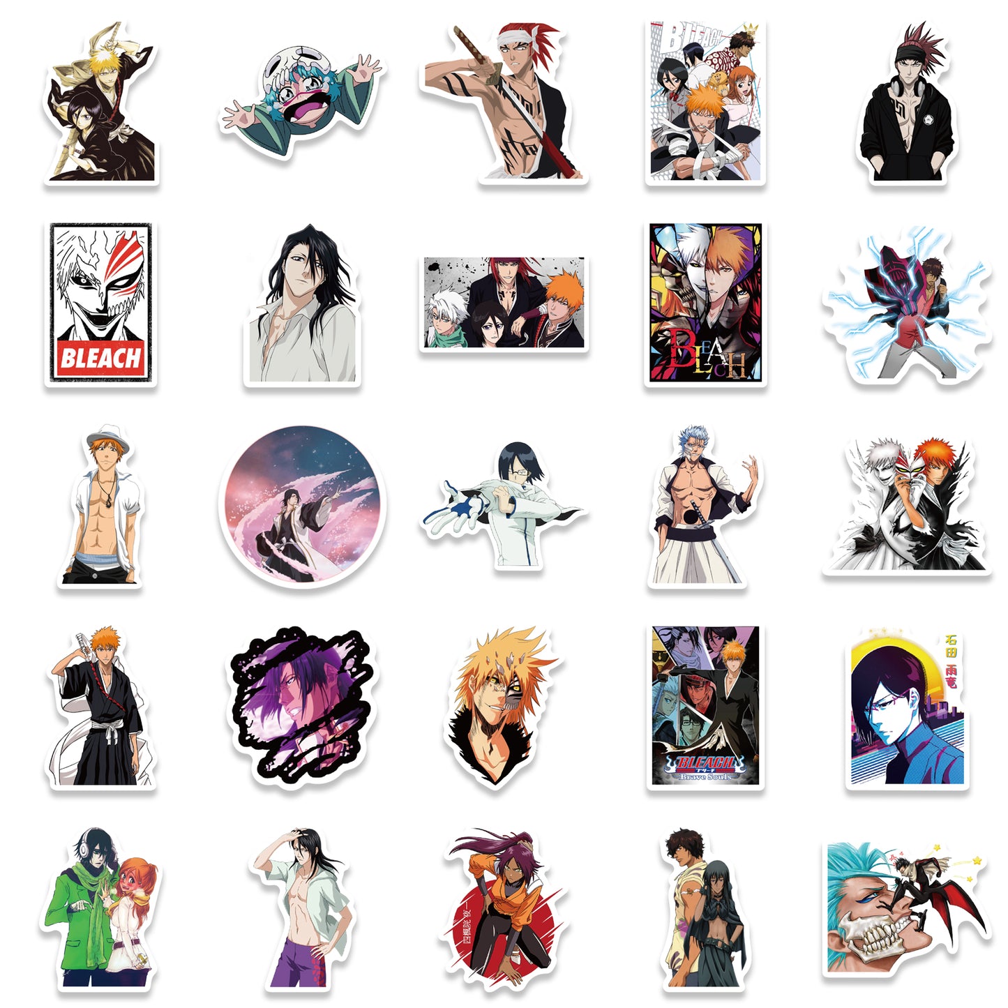 50pcs Bleach Stickers