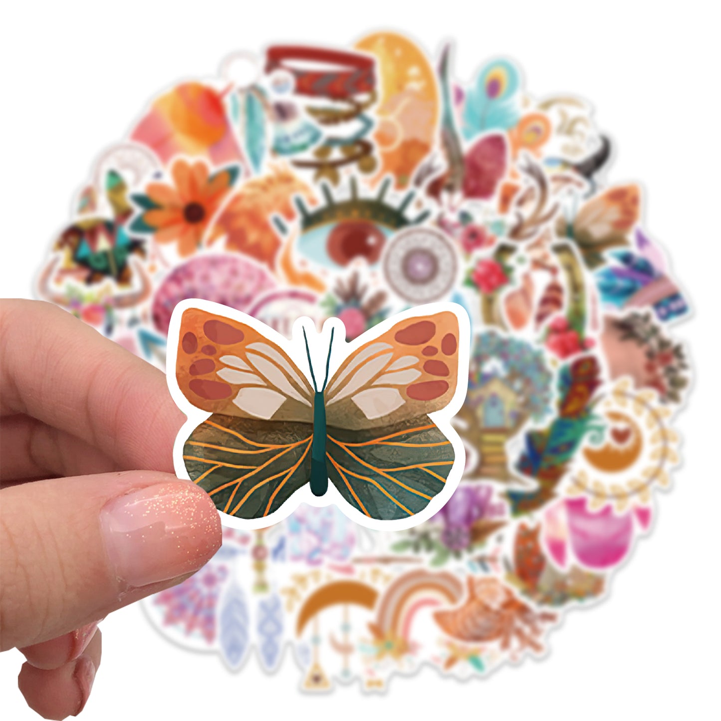 50pcs Bohemia Stickers