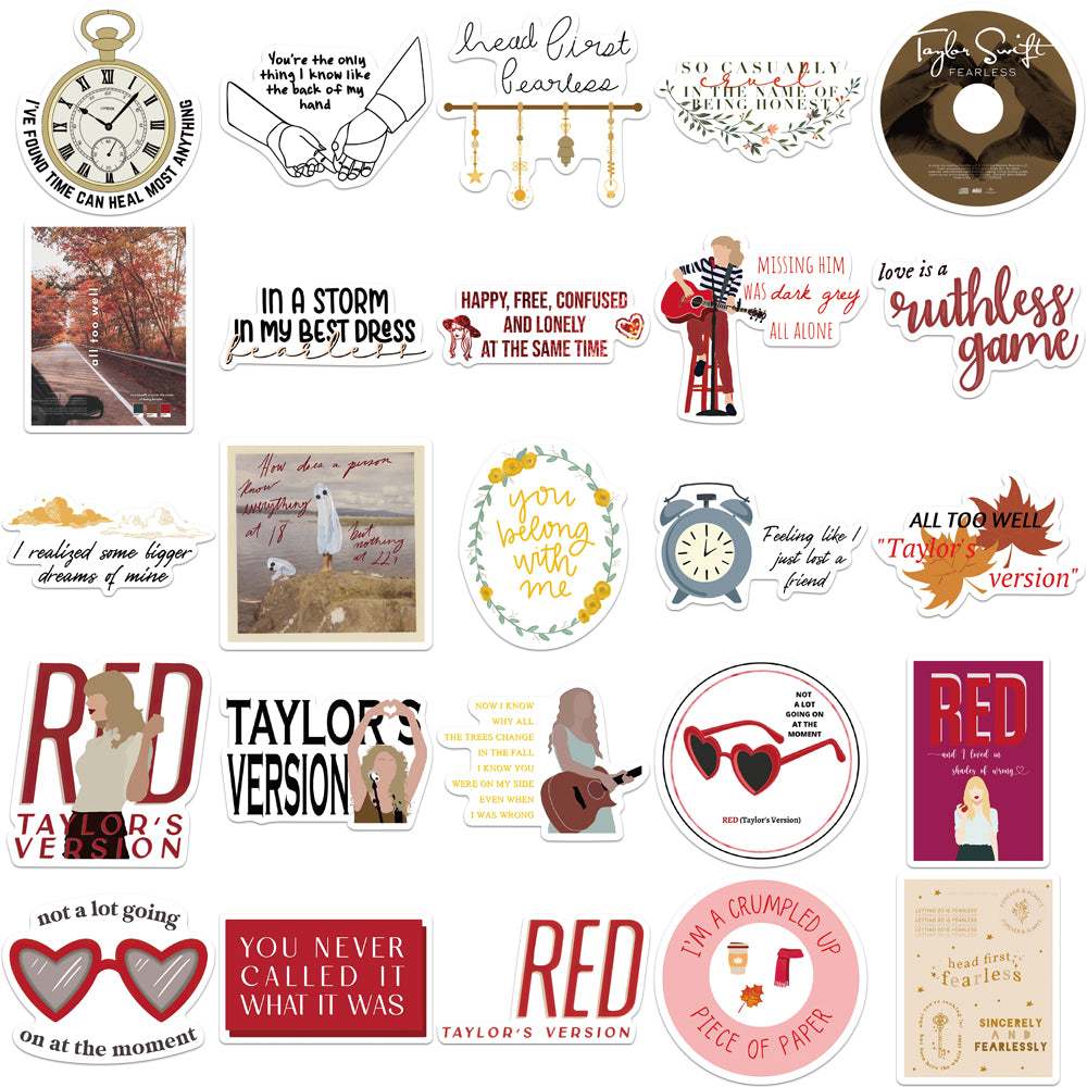 50pcs Taylor Swift 3 Stickers
