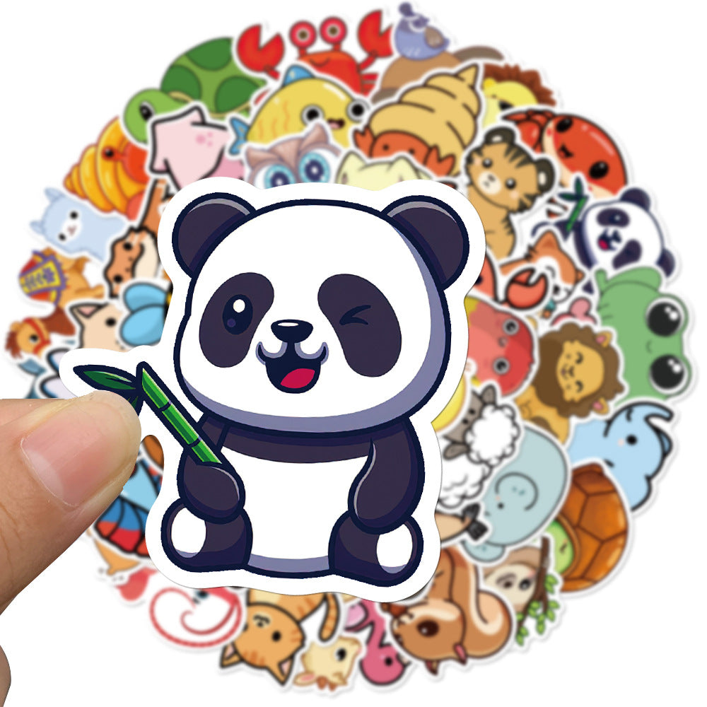 50pcs Catoon Animals 4 Stickers