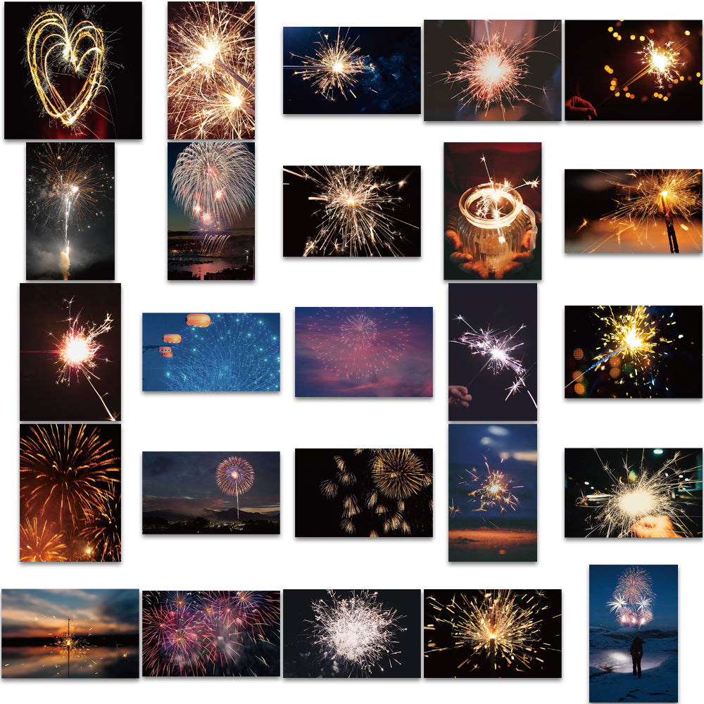 50pcs Fireworks Stickers