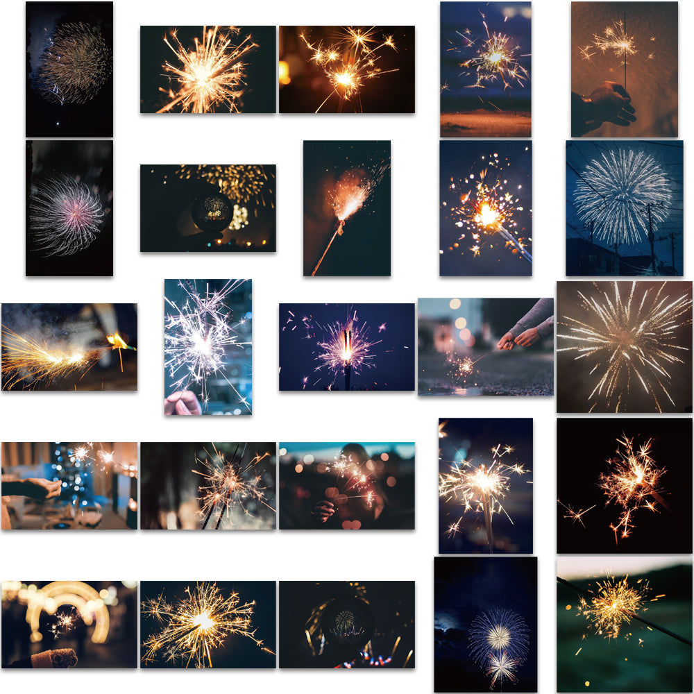 50pcs Fireworks Stickers