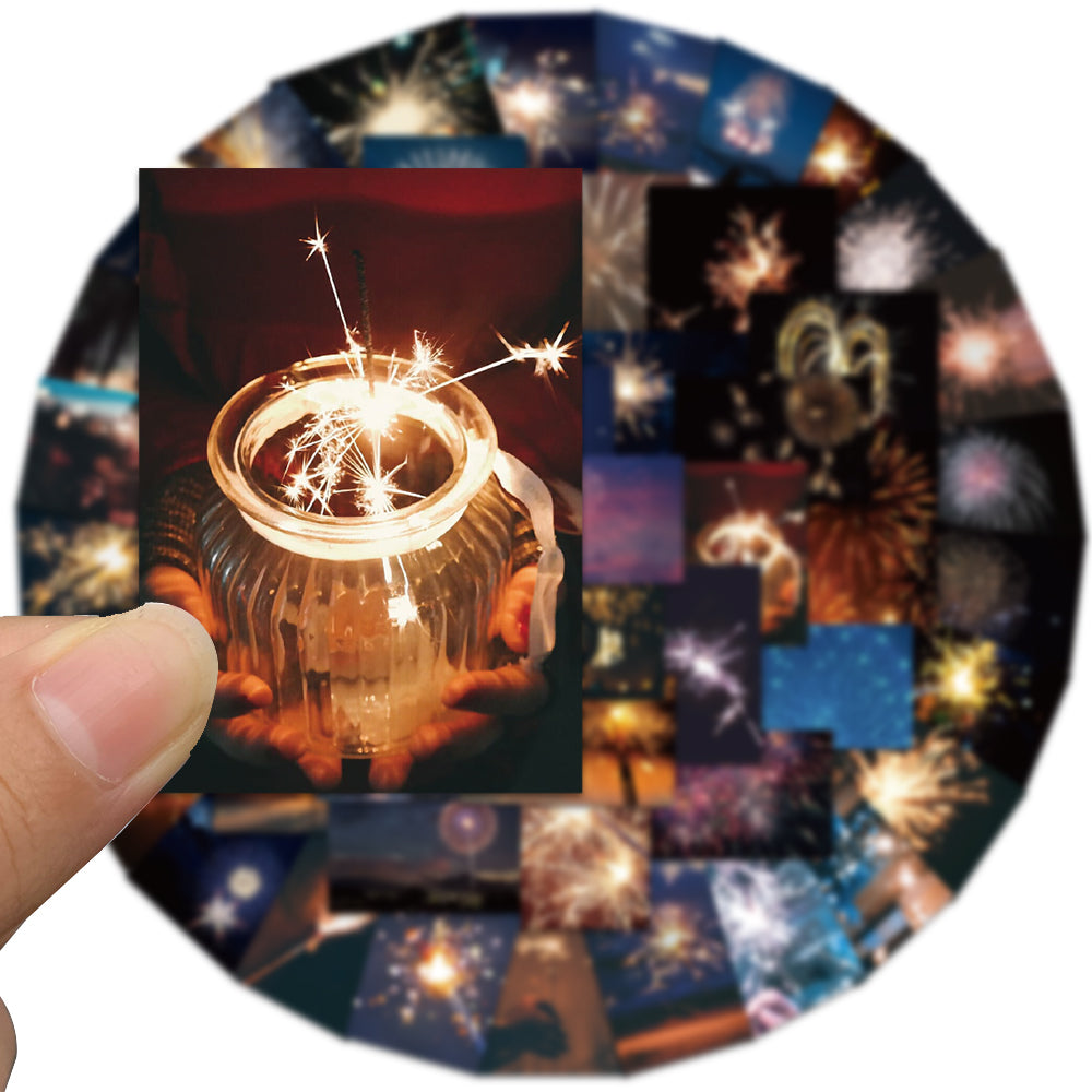 50pcs Fireworks Stickers