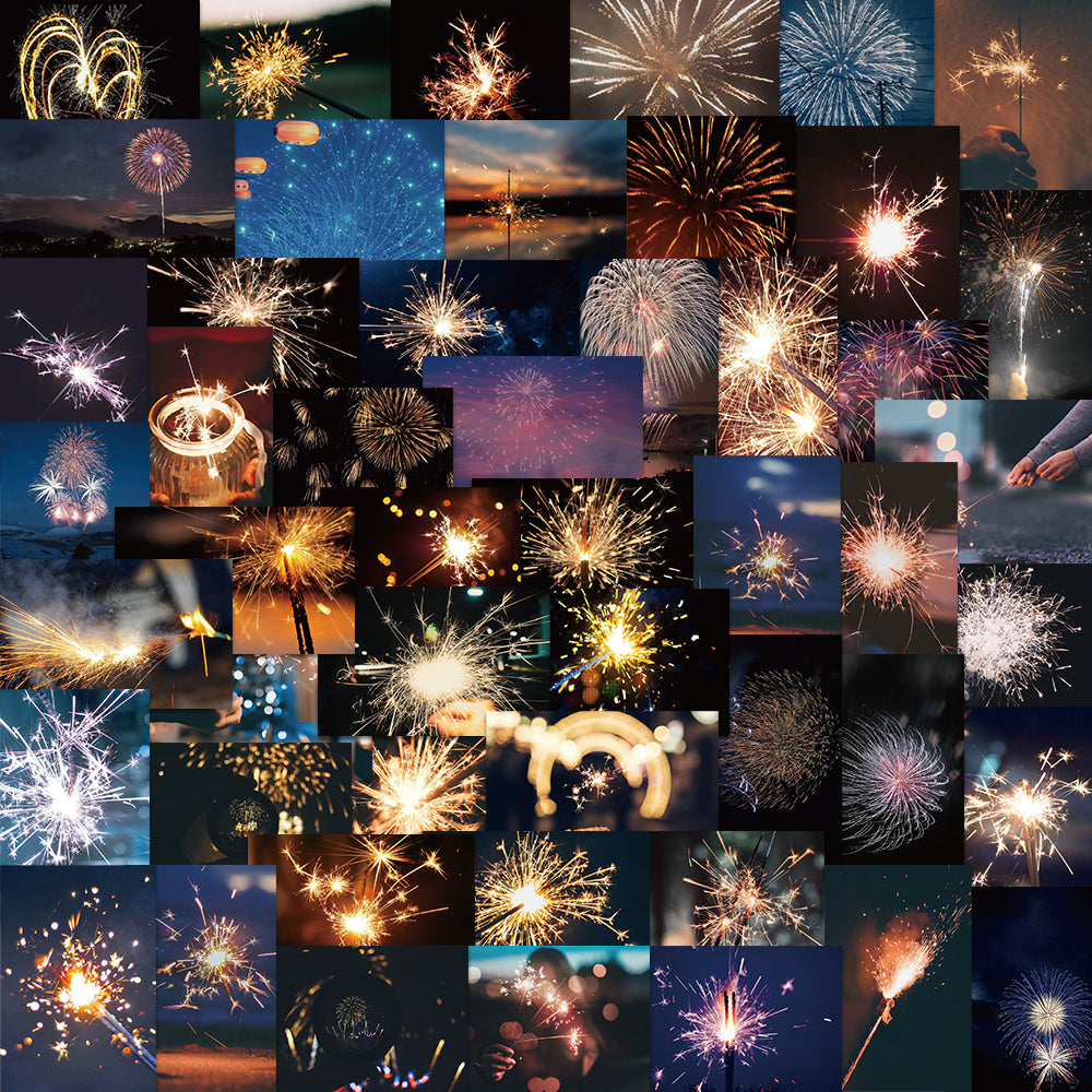 50pcs Fireworks Stickers
