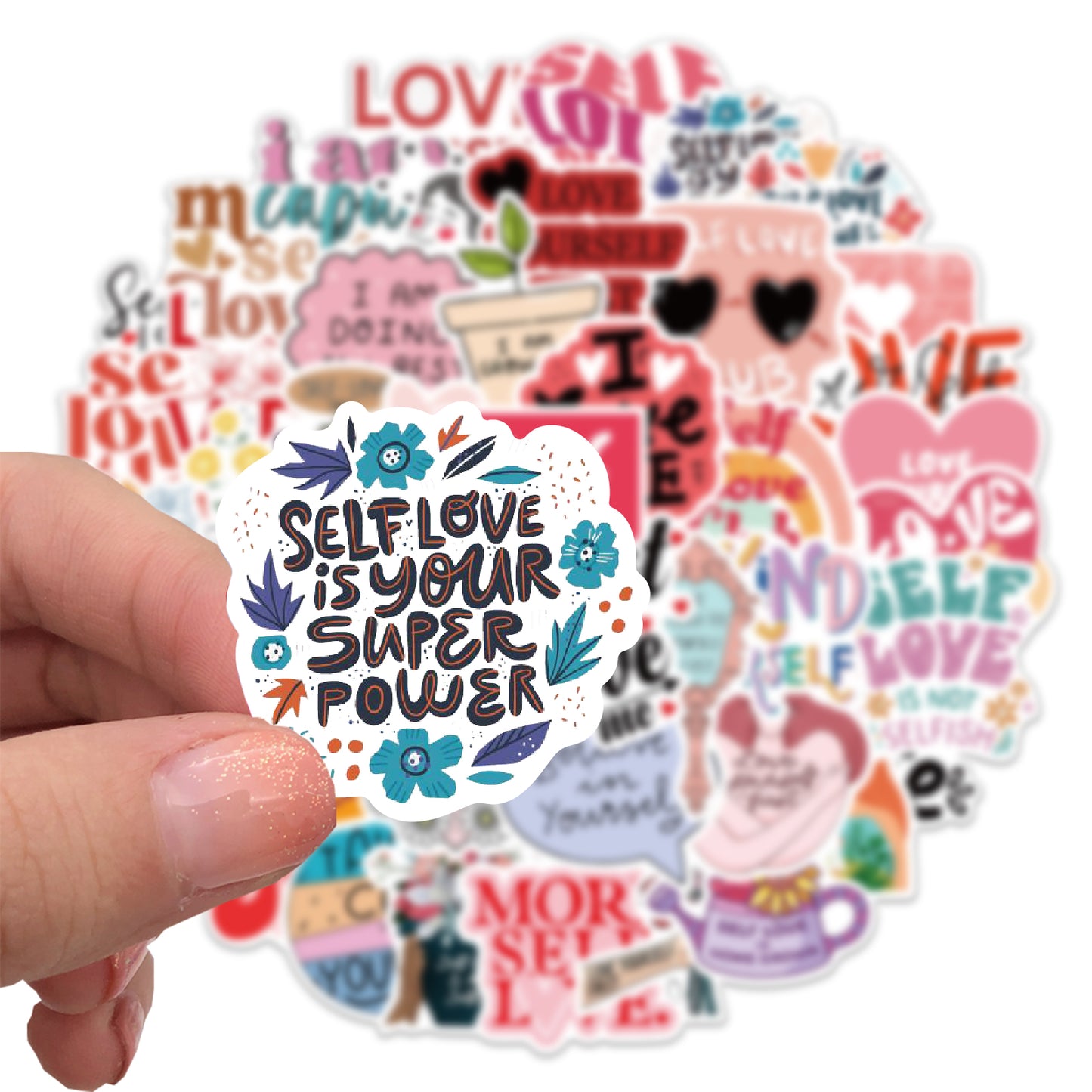 50pcs Self Love Stickers