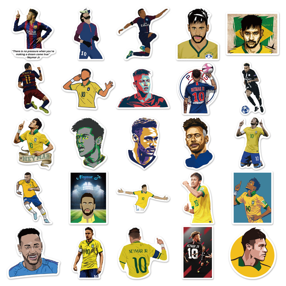 50pcs Neymar Football Sports Star Stickers