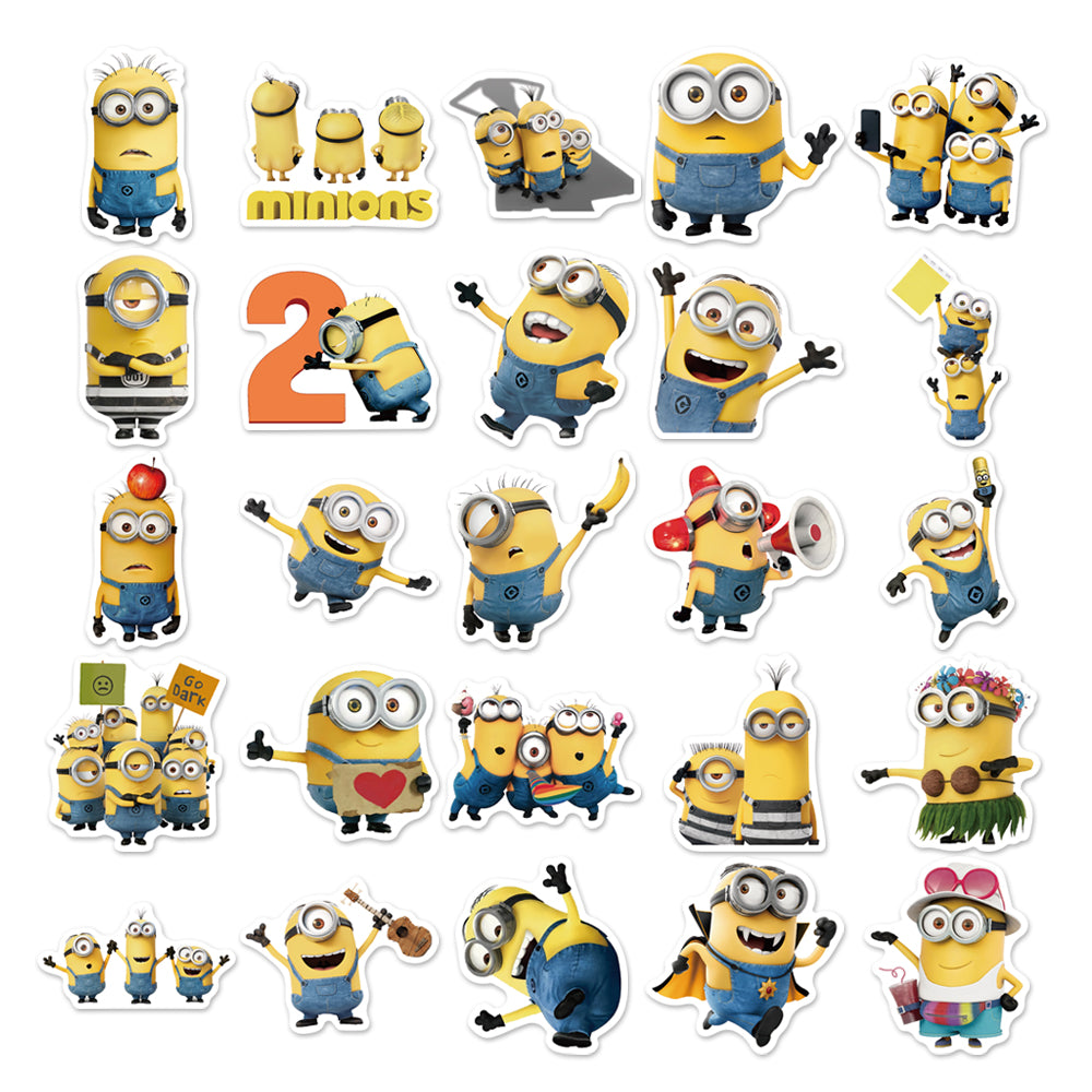 50pcs Minions 2 Cute Cartoon Movie Stickers