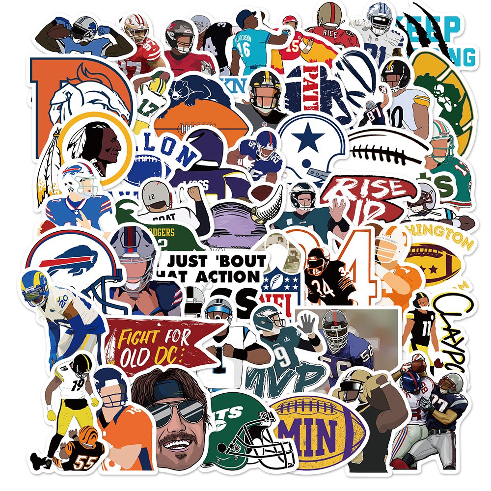 50pcs Rugby 2 Sports Dillon Panthers Stickers