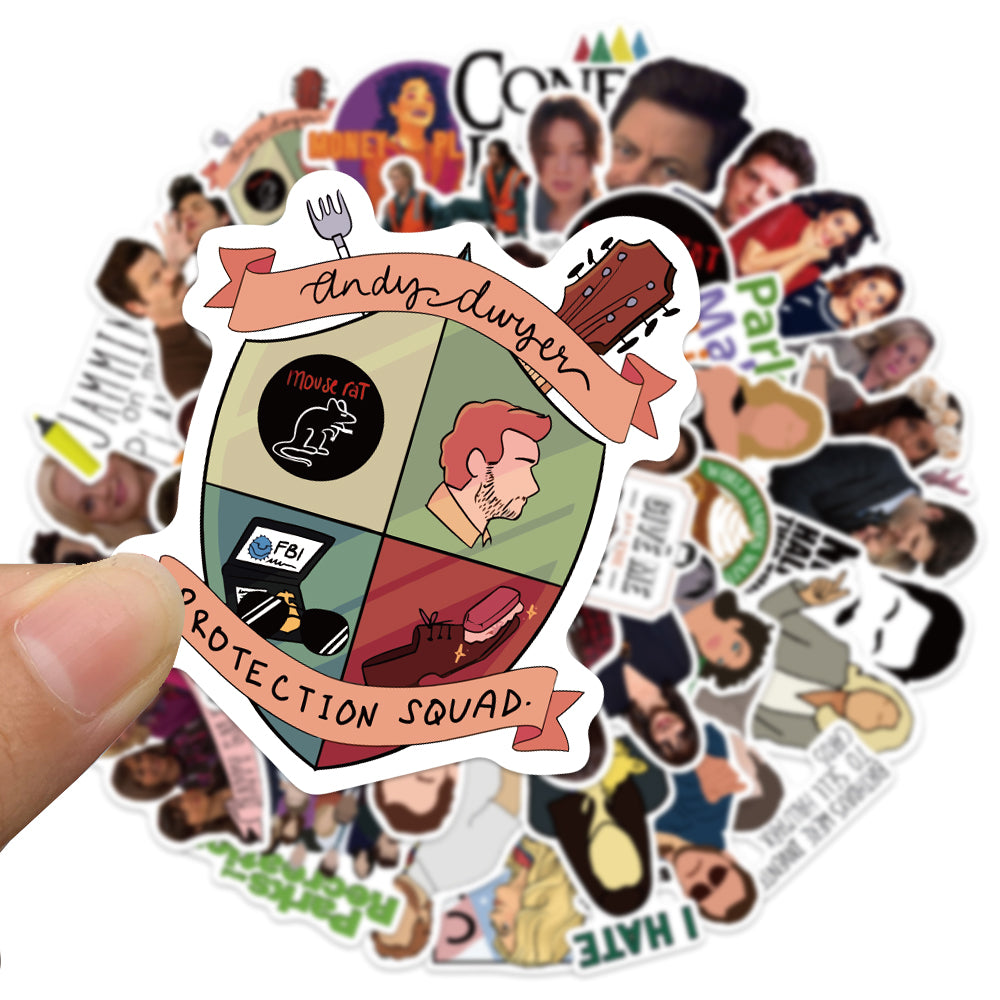 50pcs Parks and Recreation 2 Comedy TV Show Stickers